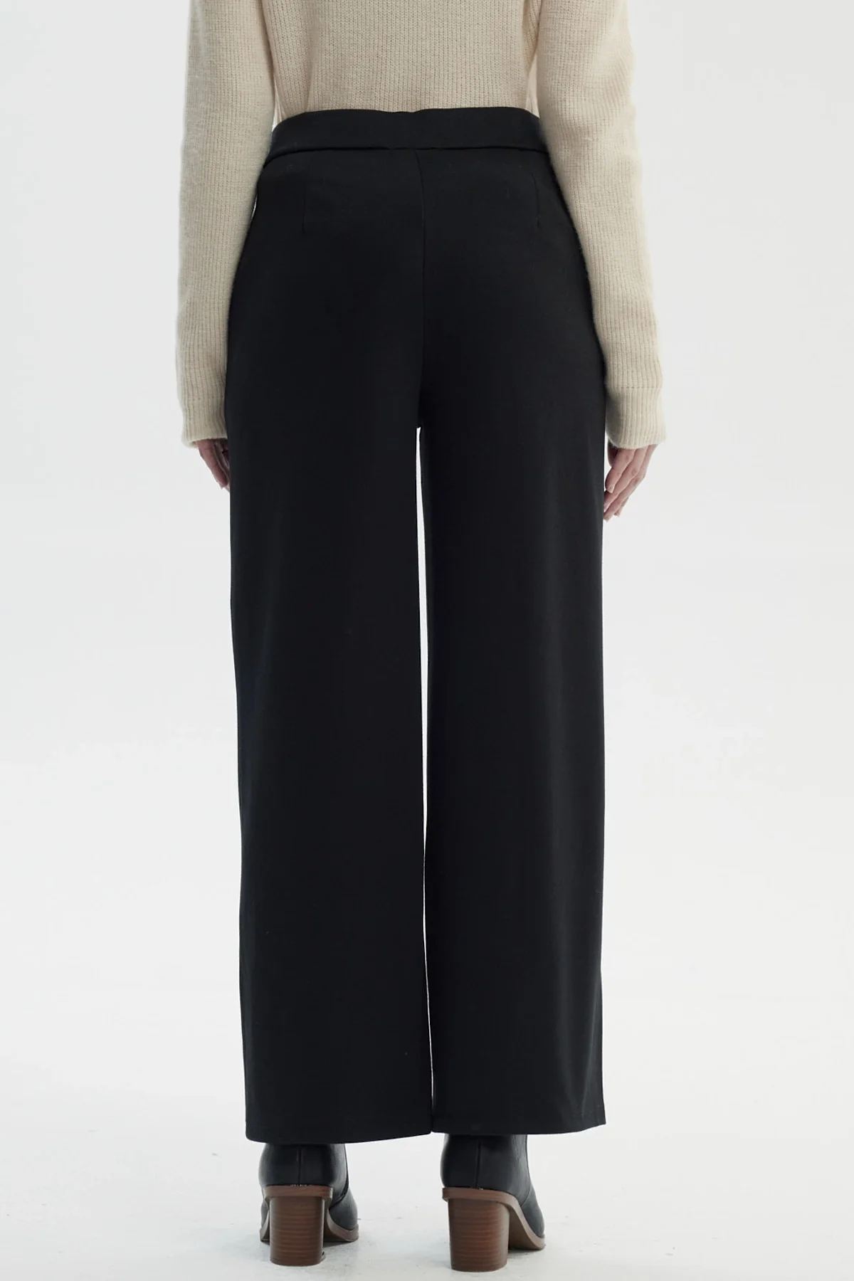 Pantalón Mujer Sastrero Cinturón Negro - Image 3