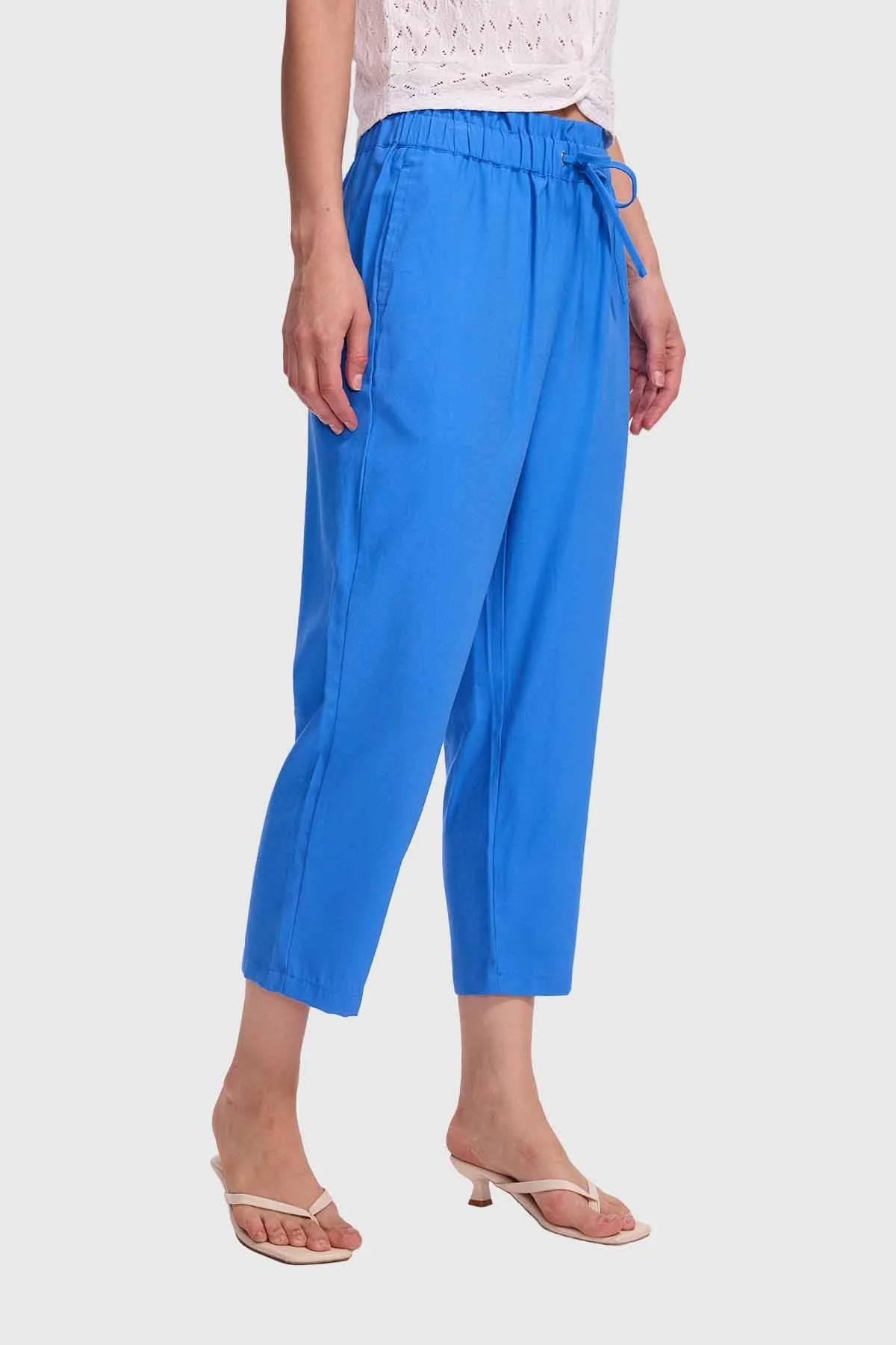 Pantalón Mujer Slim Tobillero Azul - Image 2