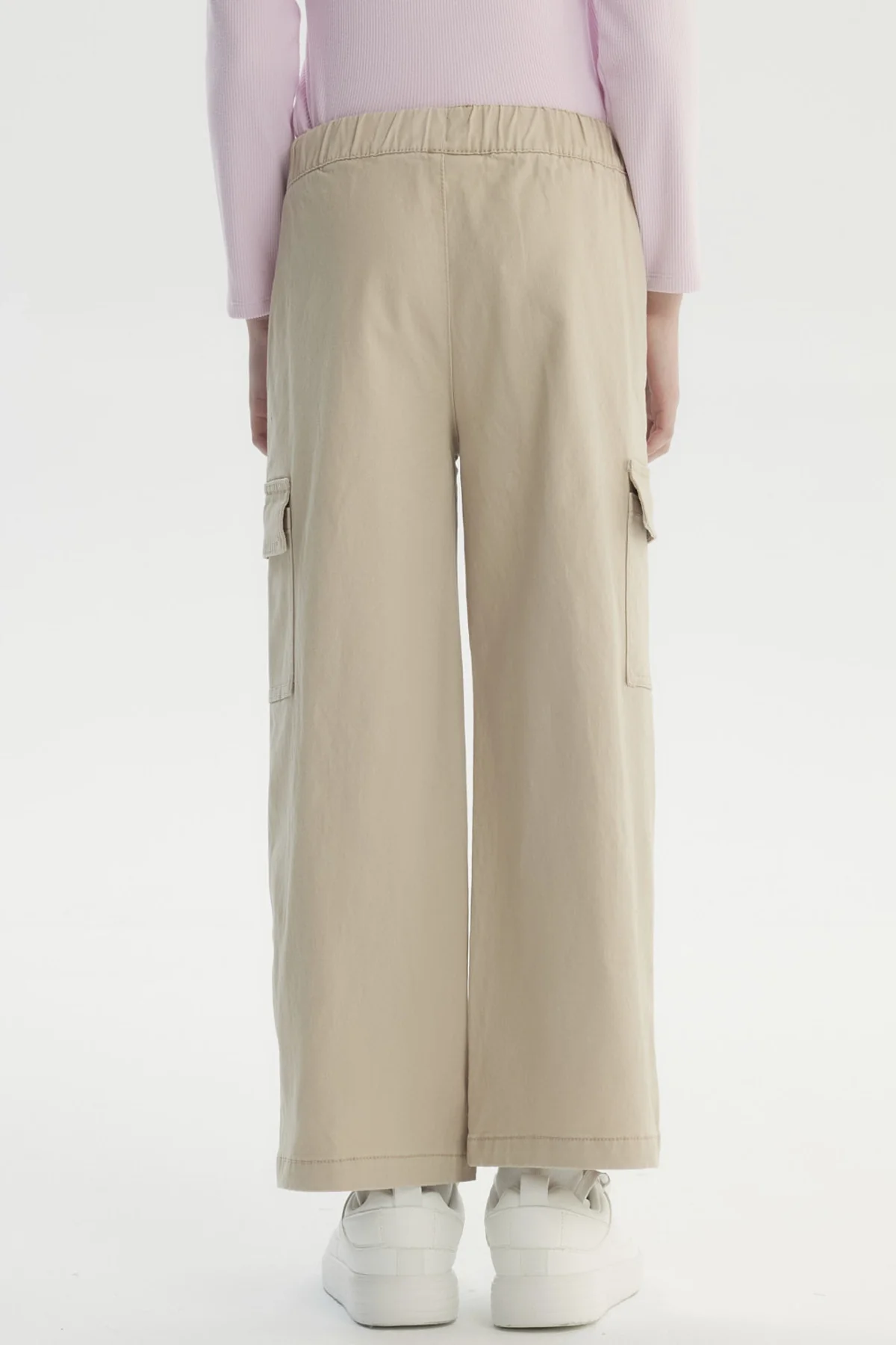 Pantalón Niña Calce Recto Beige - Image 3