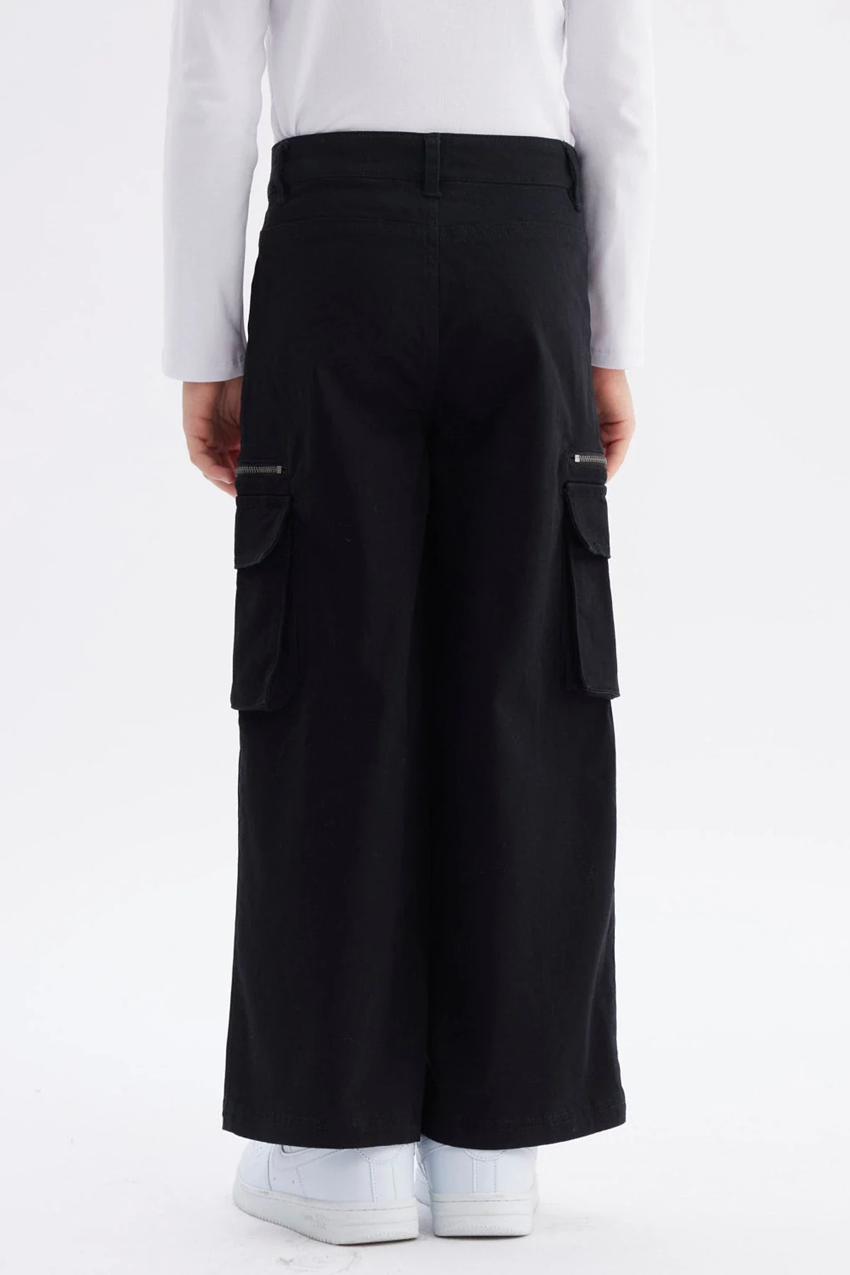 Pantalón Niña Cargo Con Cierre Negro - Image 3