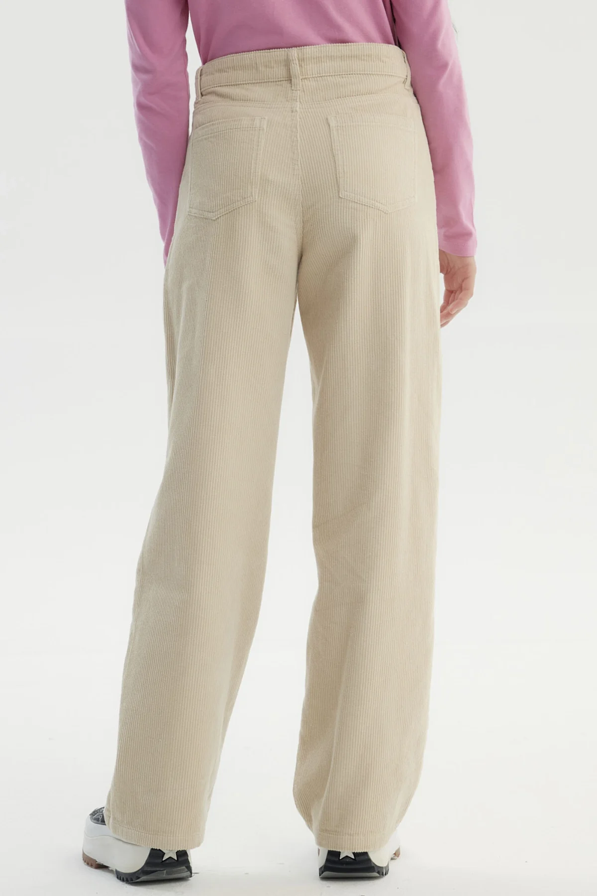 Pantalón Niña Wide Leg Beige - Image 3