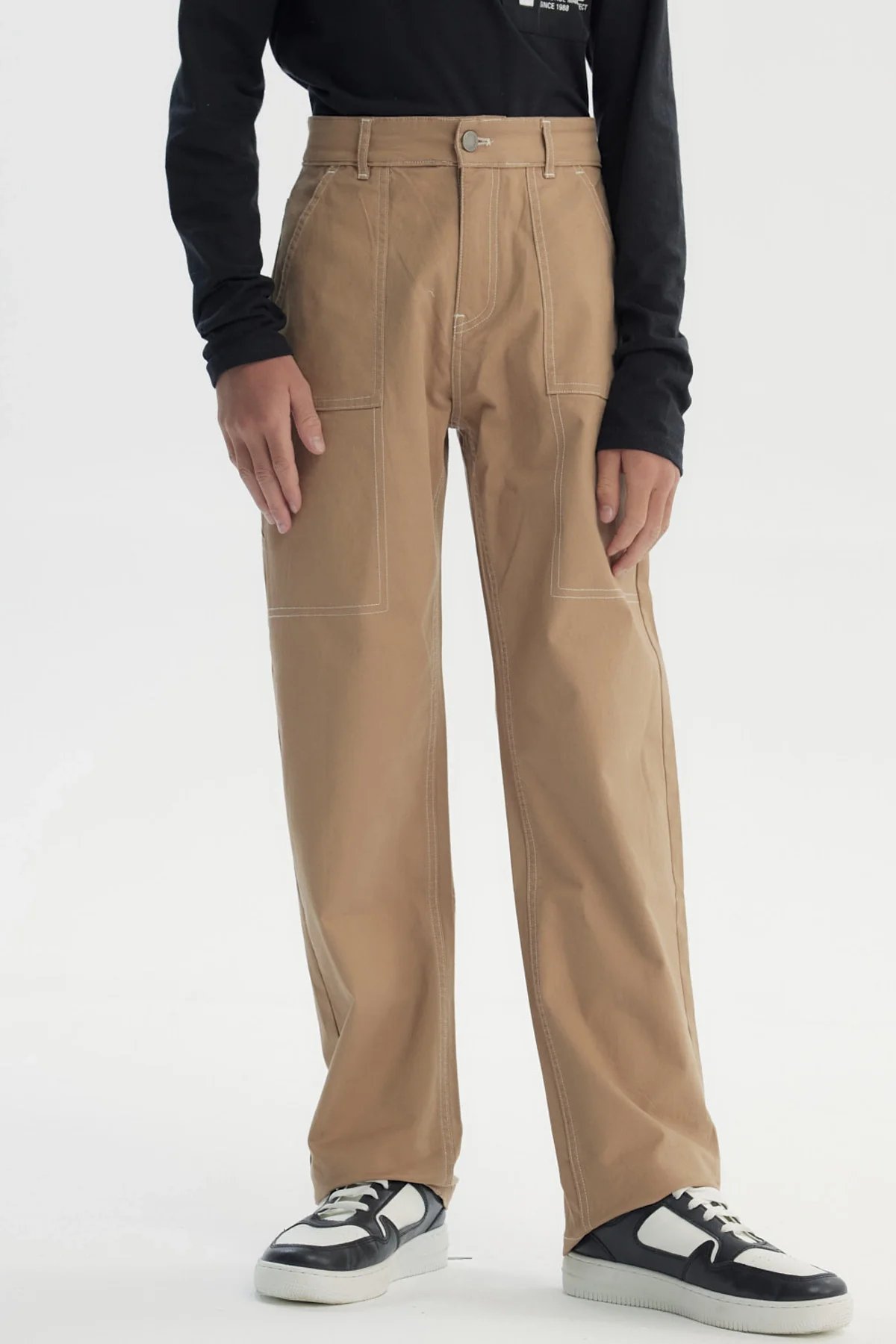 Pantalón Niño Calce Recto Kaki