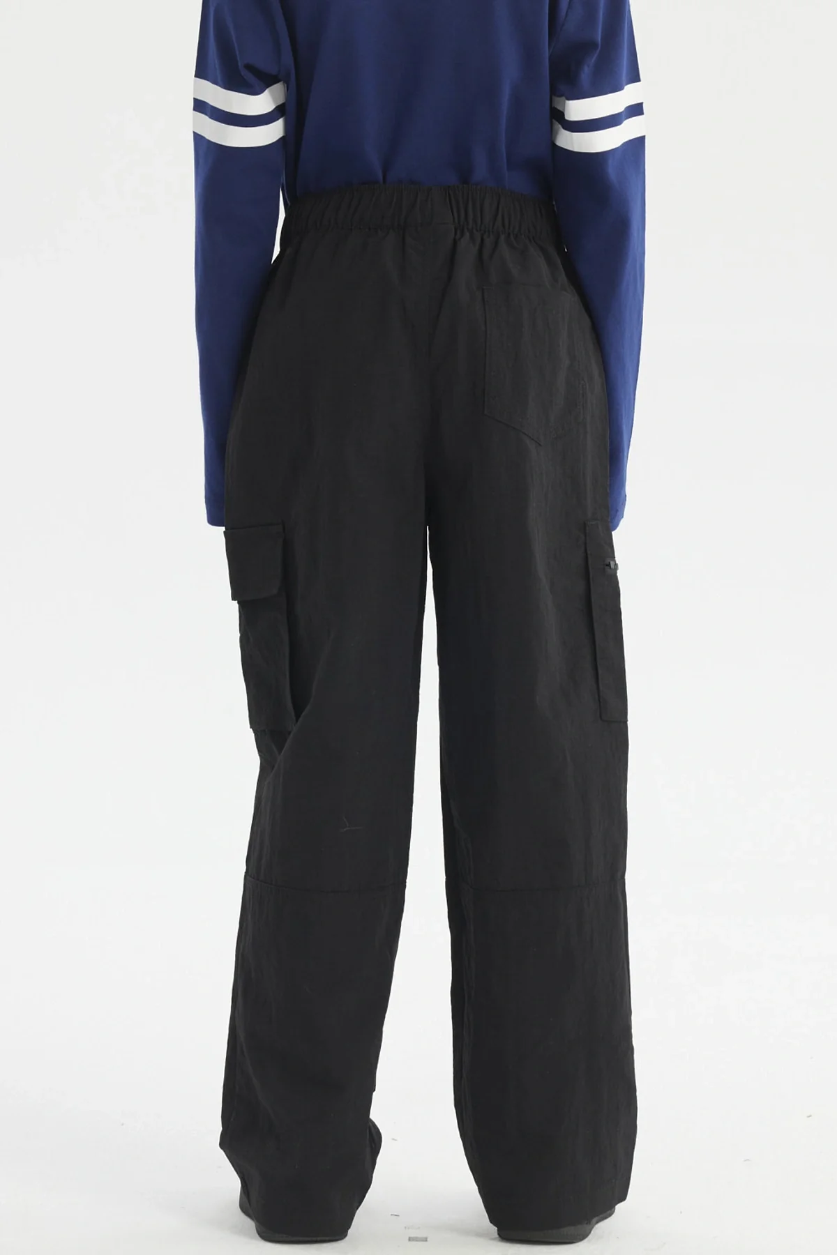 Pantalón Niño Calce Recto Taslan Negro - Image 3