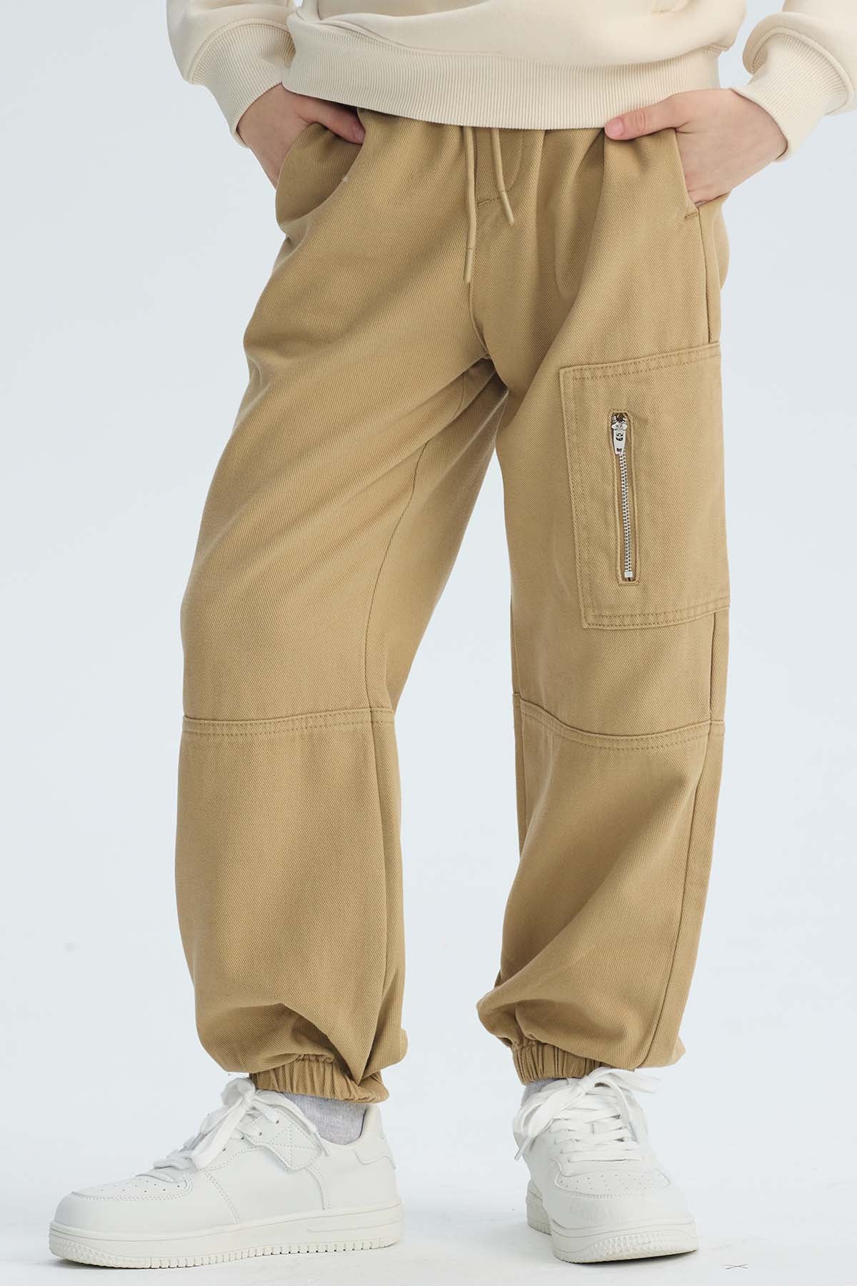 Pantalón Niño Jogger Kaki - Image 3