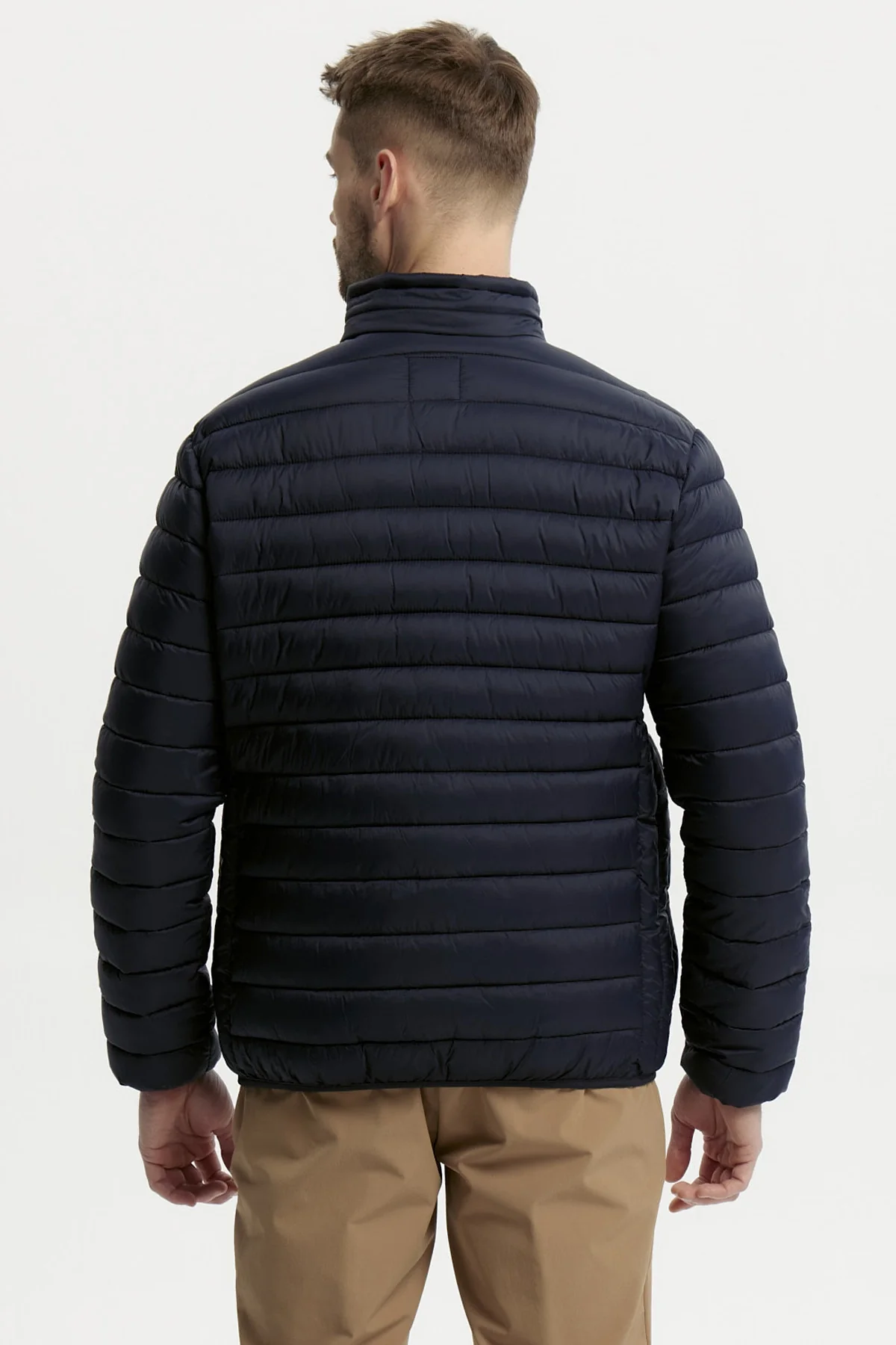 Parka Hombre Básica Azul Marino - Image 3