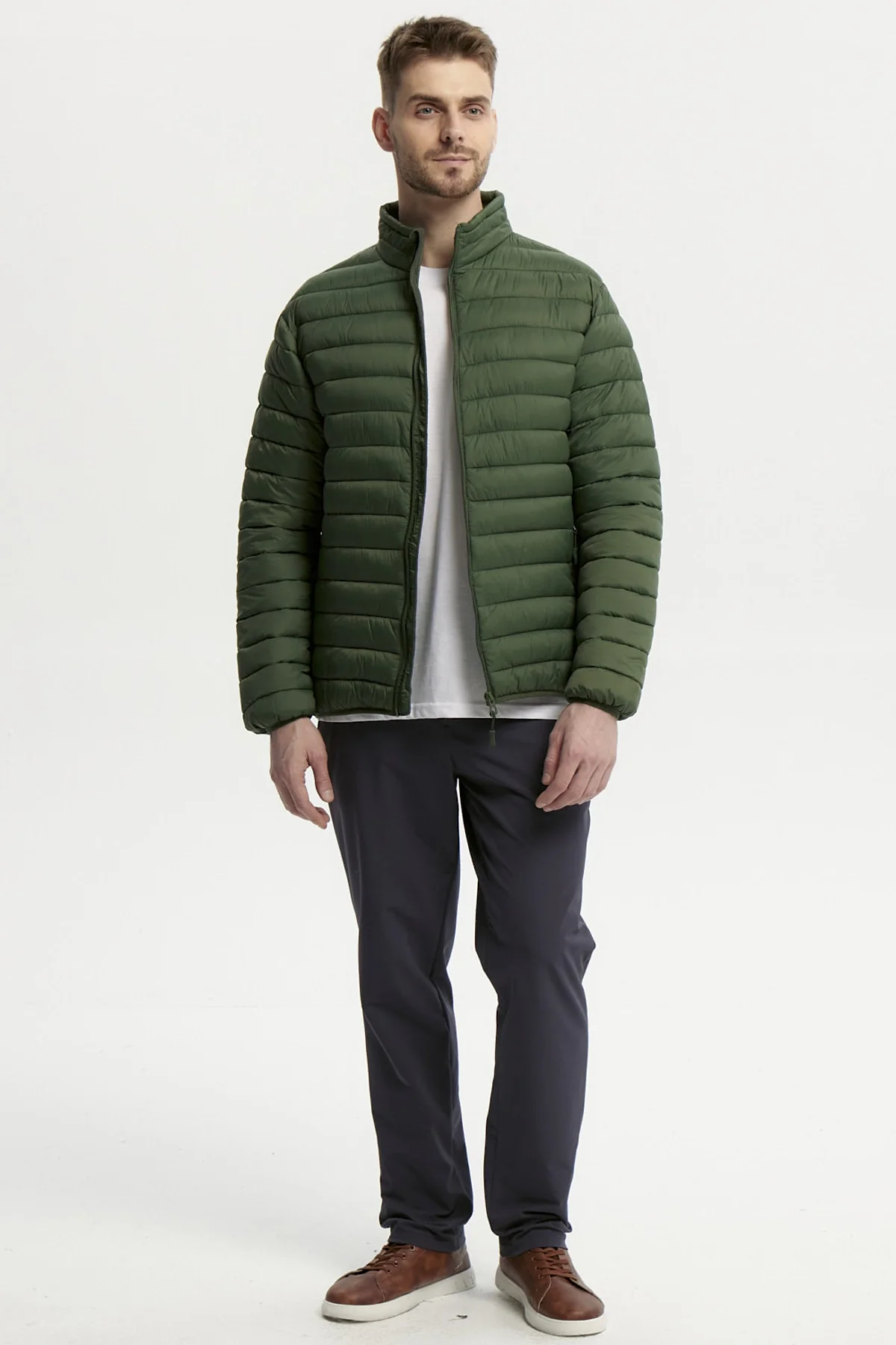 Parka Hombre Básica Verde - Image 4