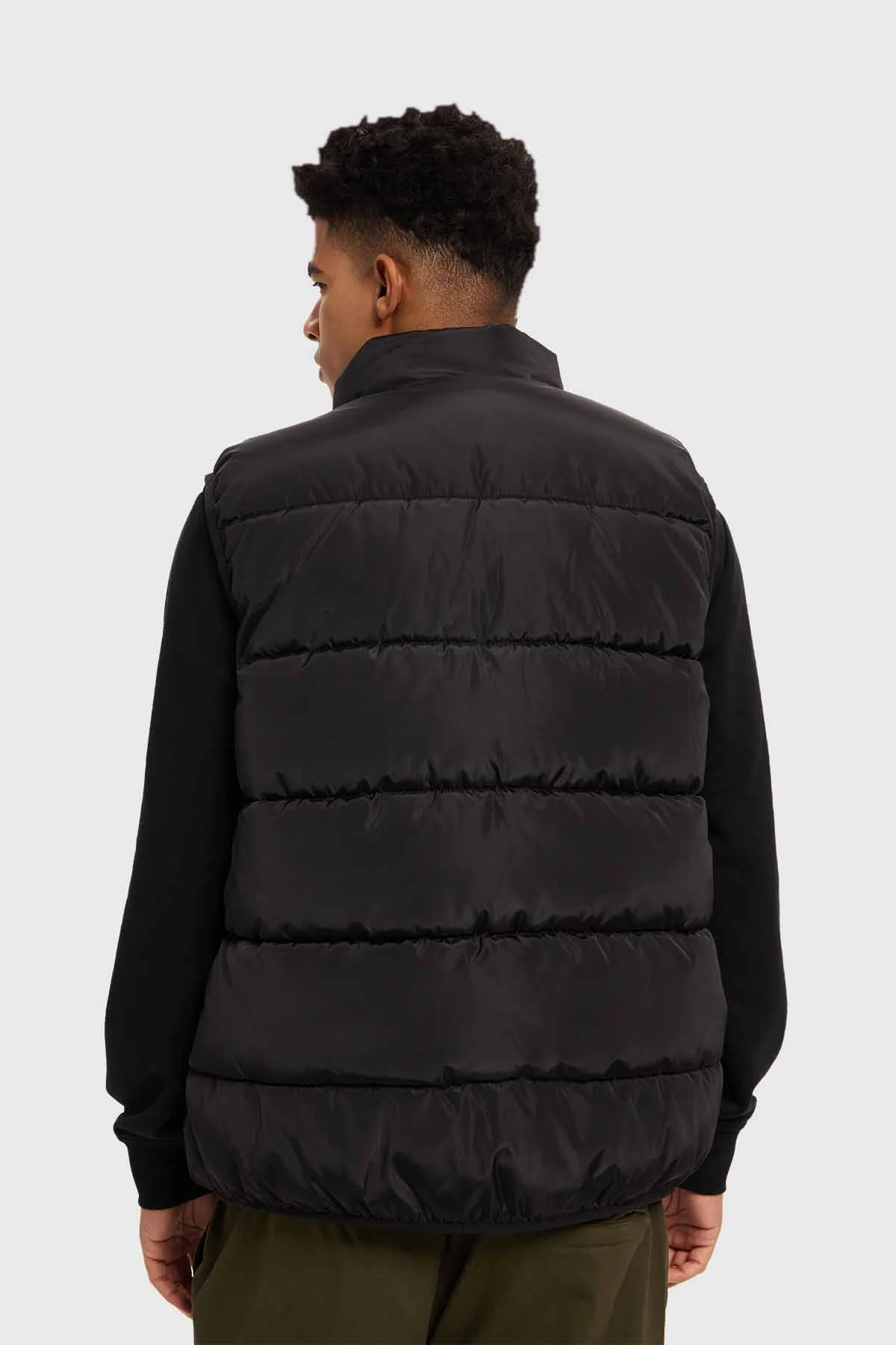 Parka Hombre Con Bolsillo Negro - Image 3