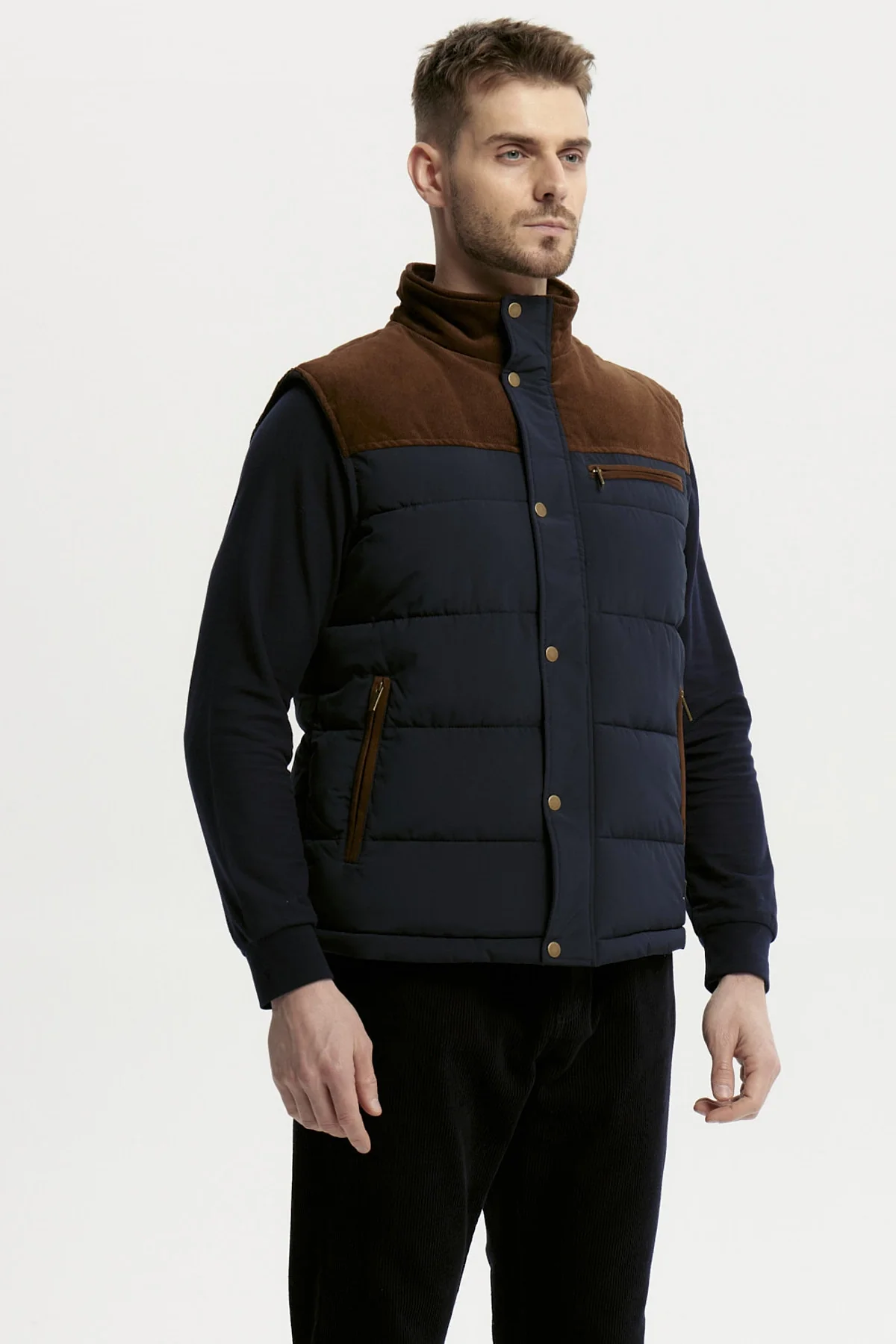 Parka Hombre Slim Azul Marino - Image 2