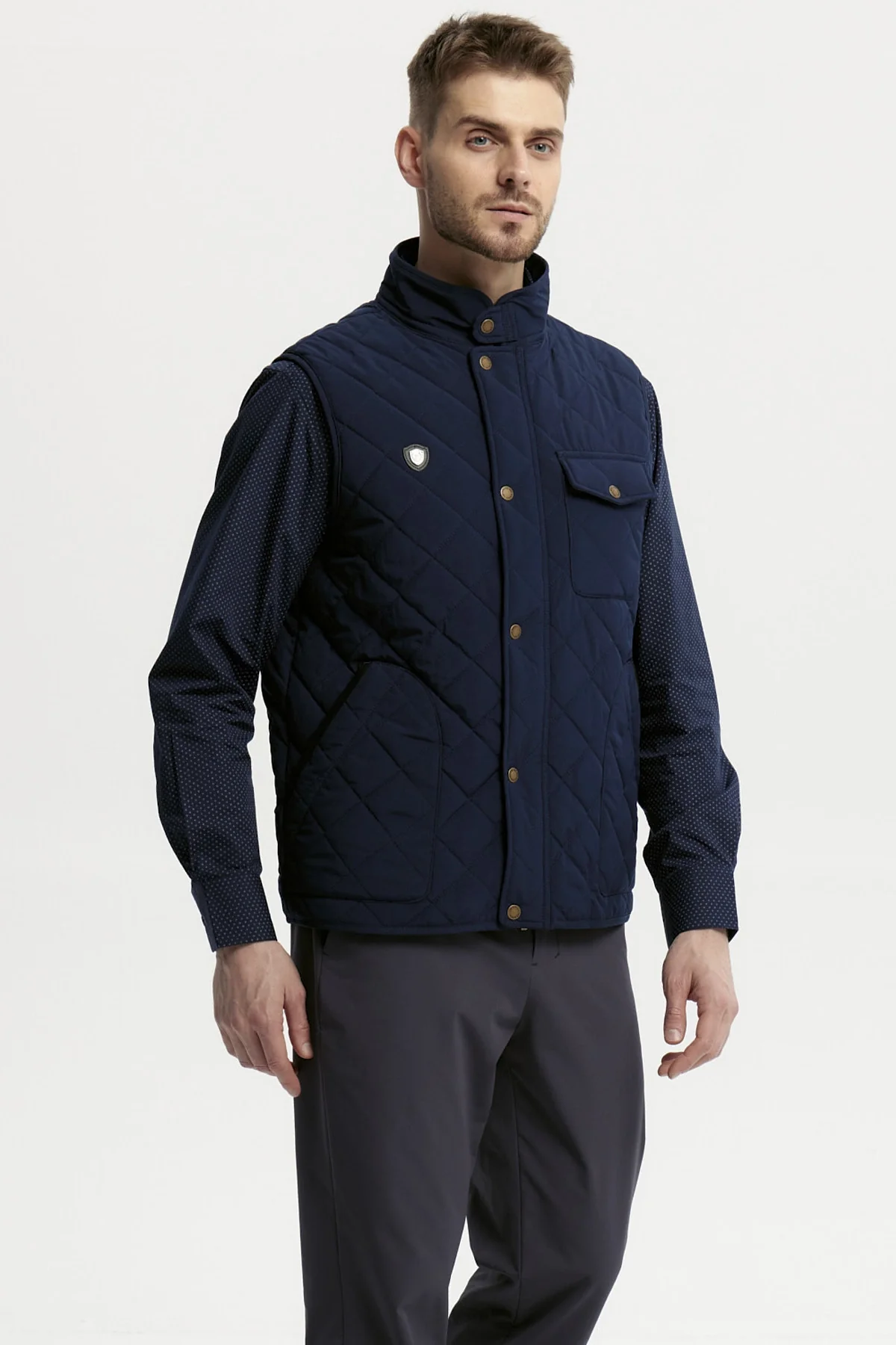 Parka Hombre Slim Azul Marino - Image 2