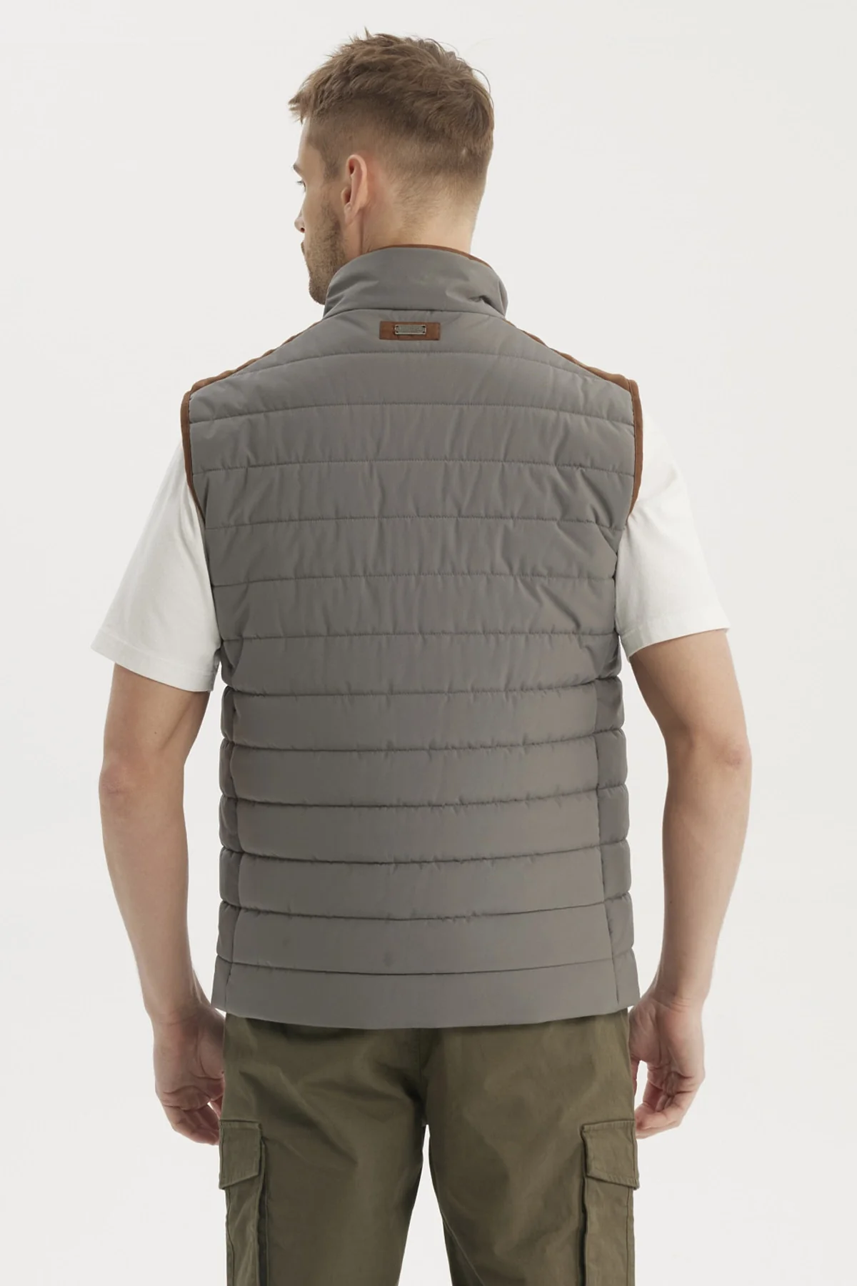 Parka Hombre Slim Gris - Image 3