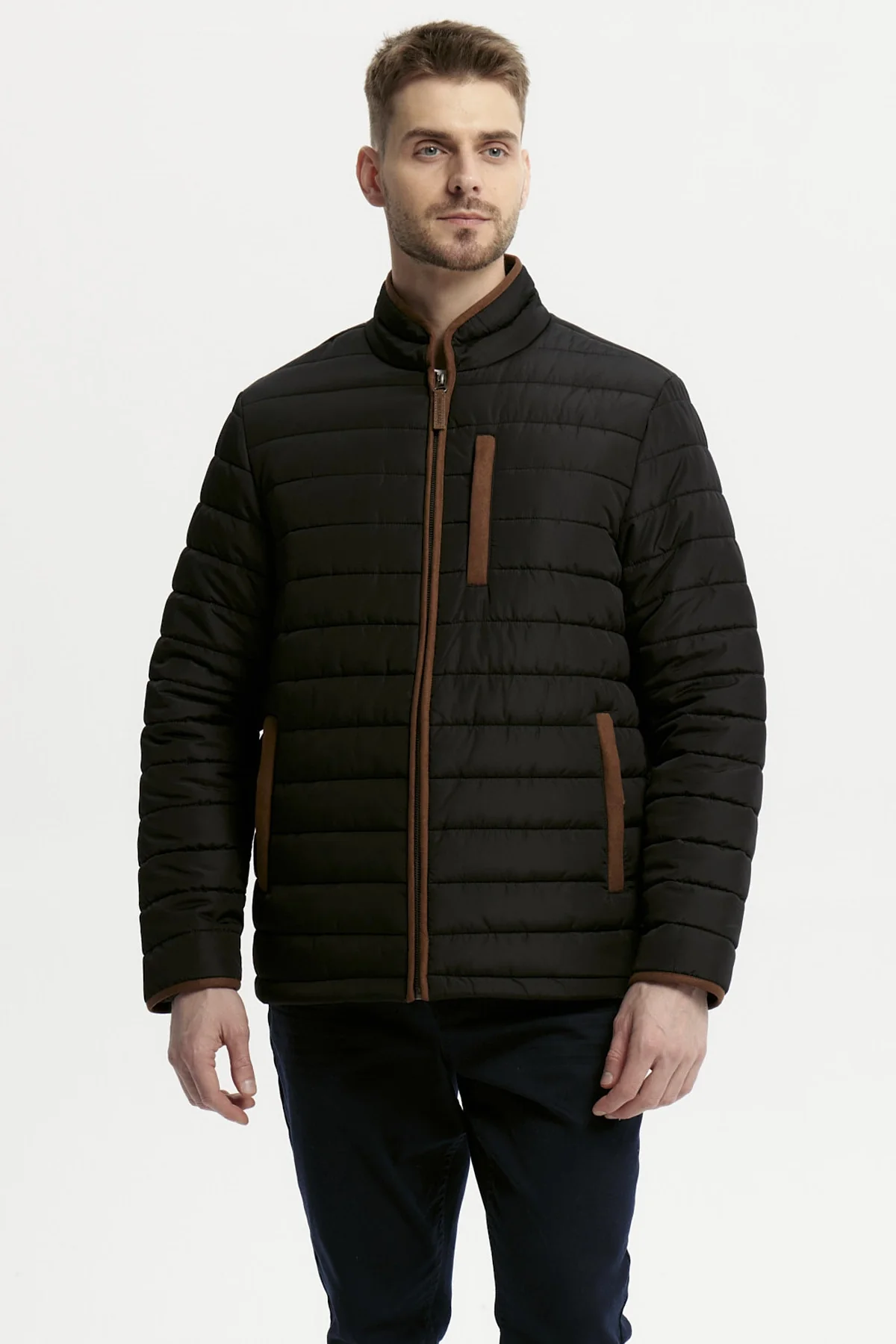 Parka Hombre Slim Negro