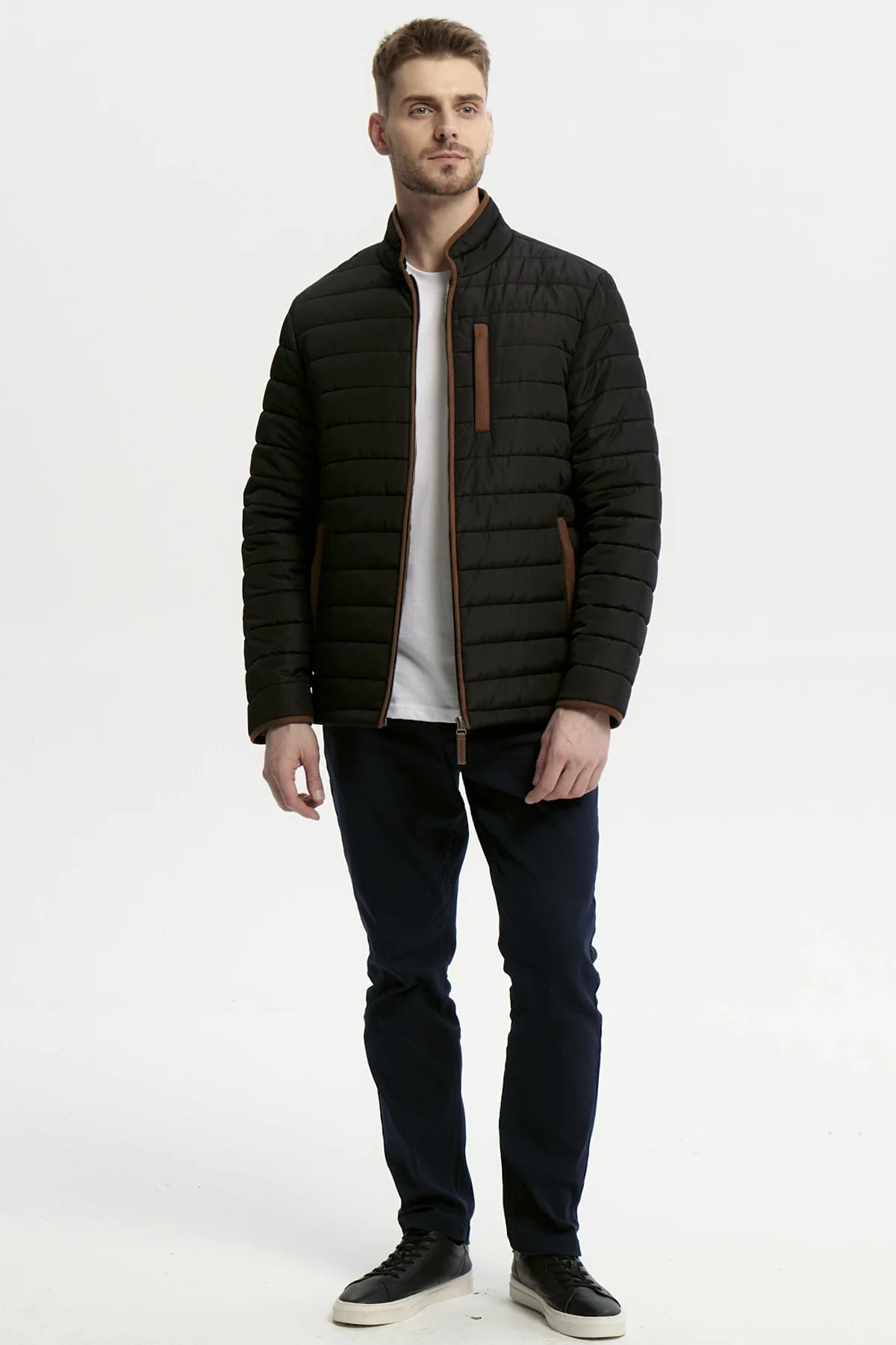 Parka Hombre Slim Negro - Image 4