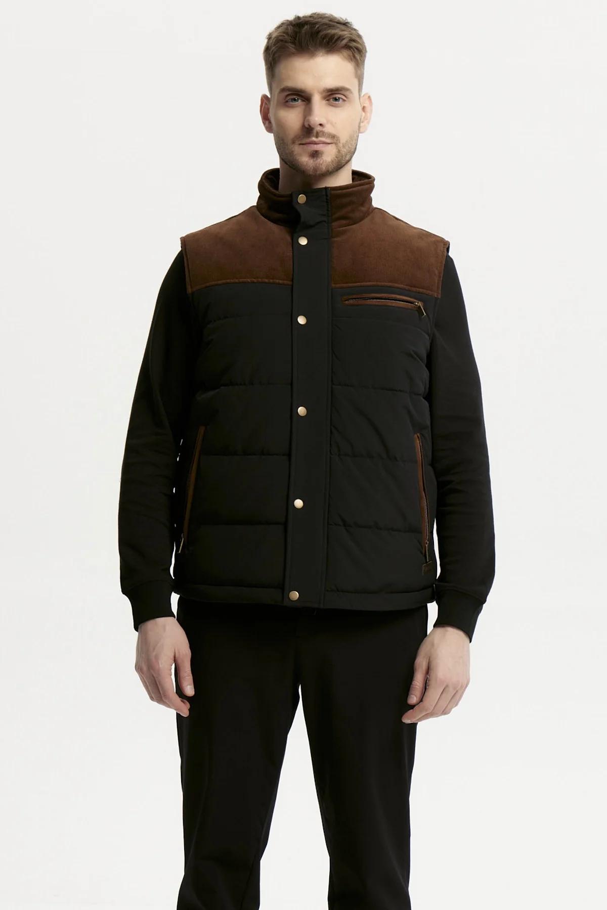 Parka Hombre Slim Negro