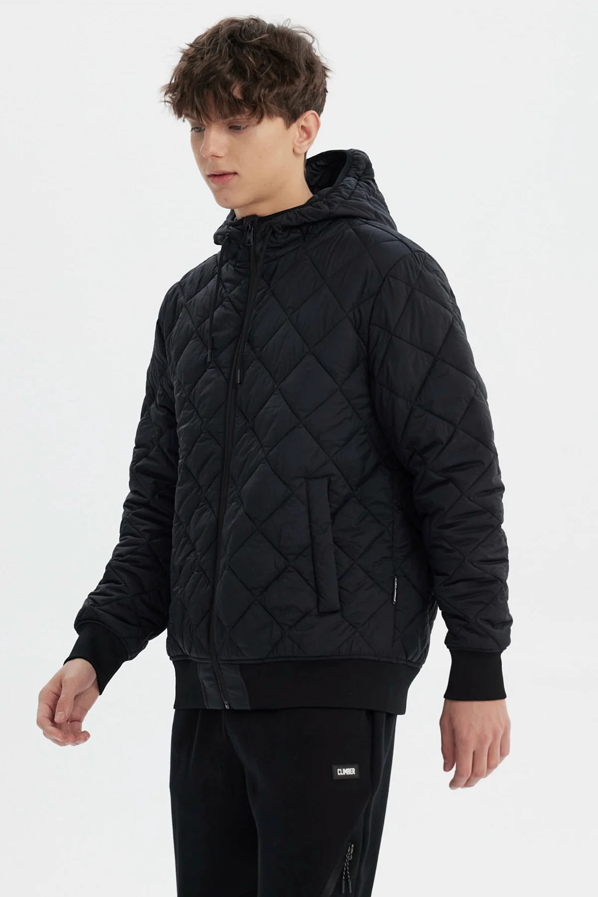 Parka Hombre Slim Negro - Image 2