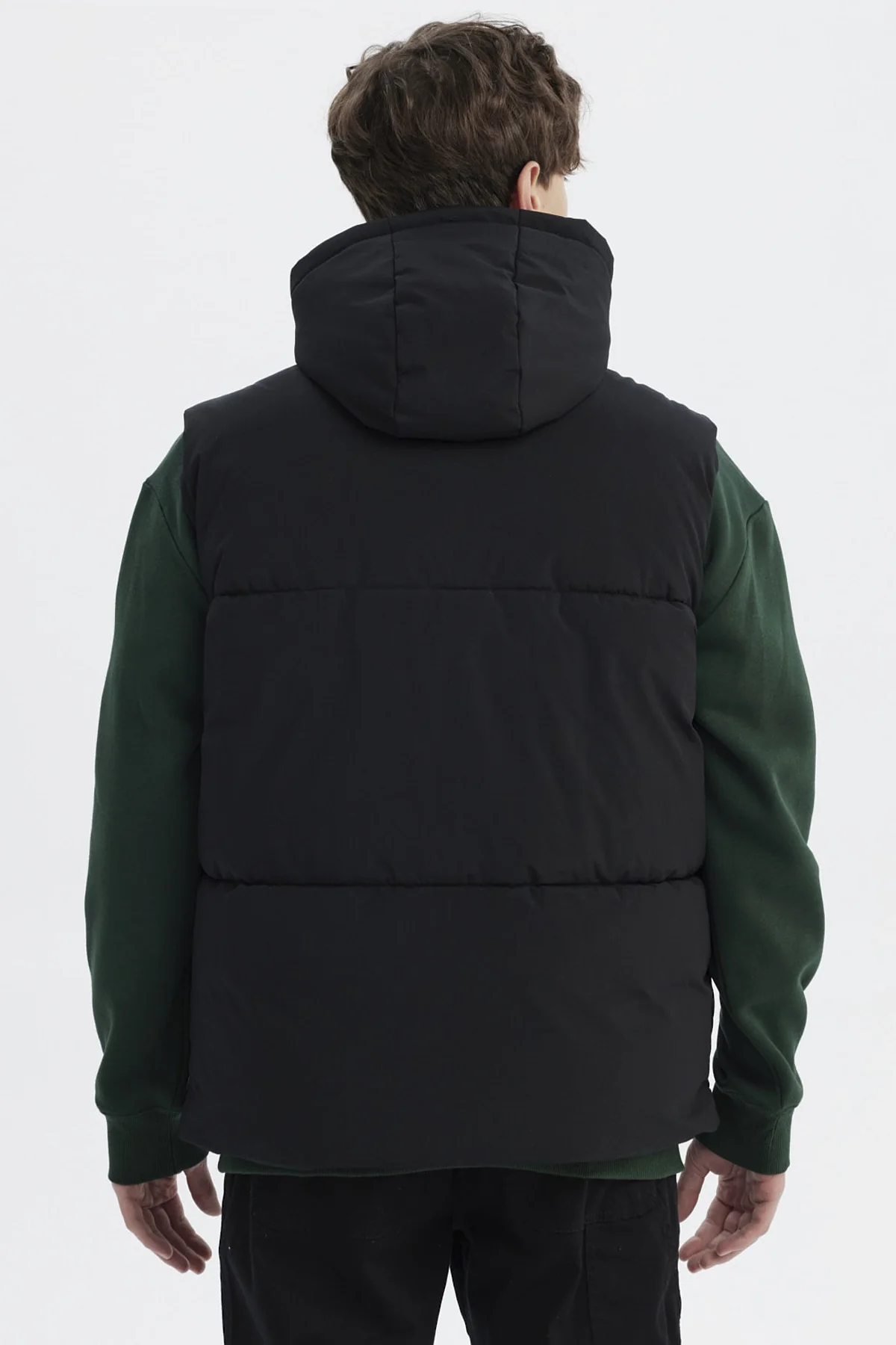 Parka Hombre Slim Negro - Image 3