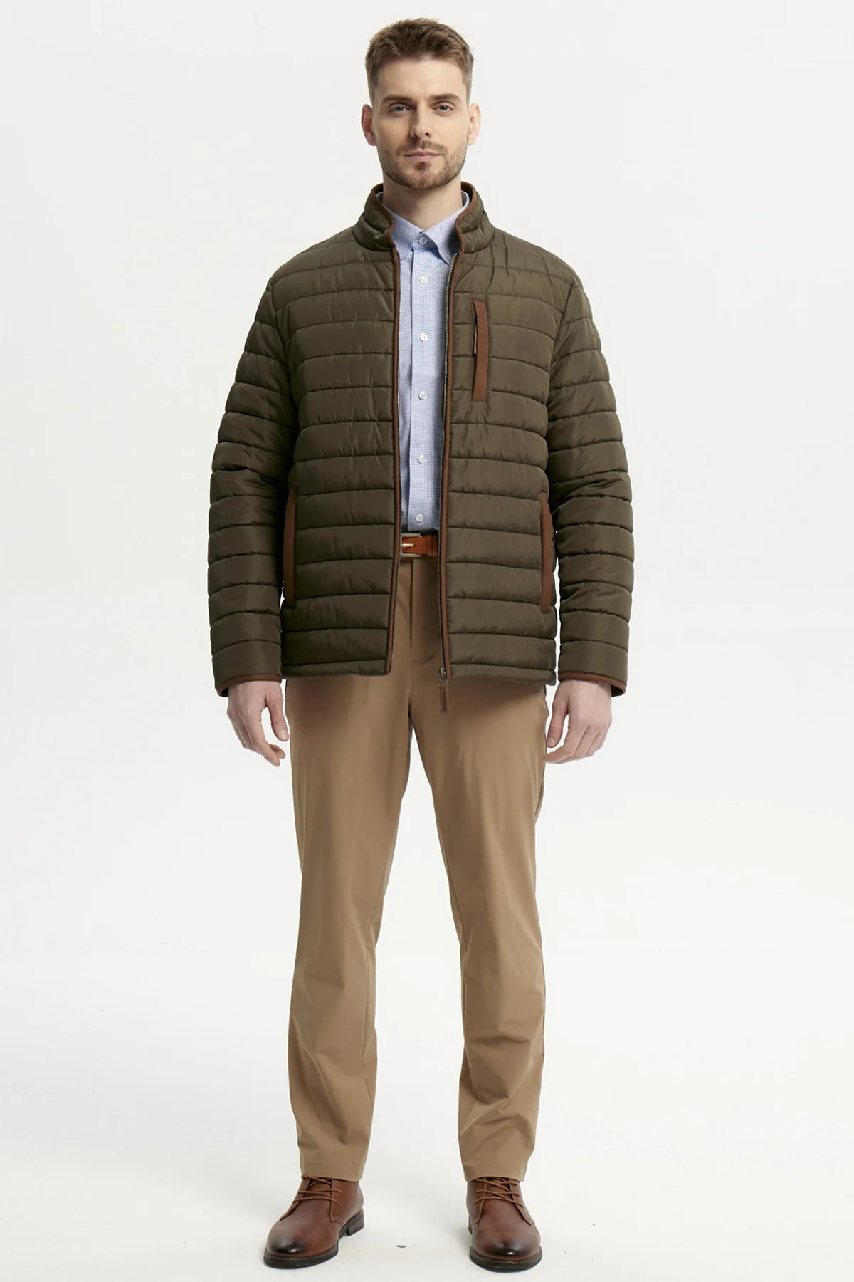 Parka Hombre Slim Verde - Image 4