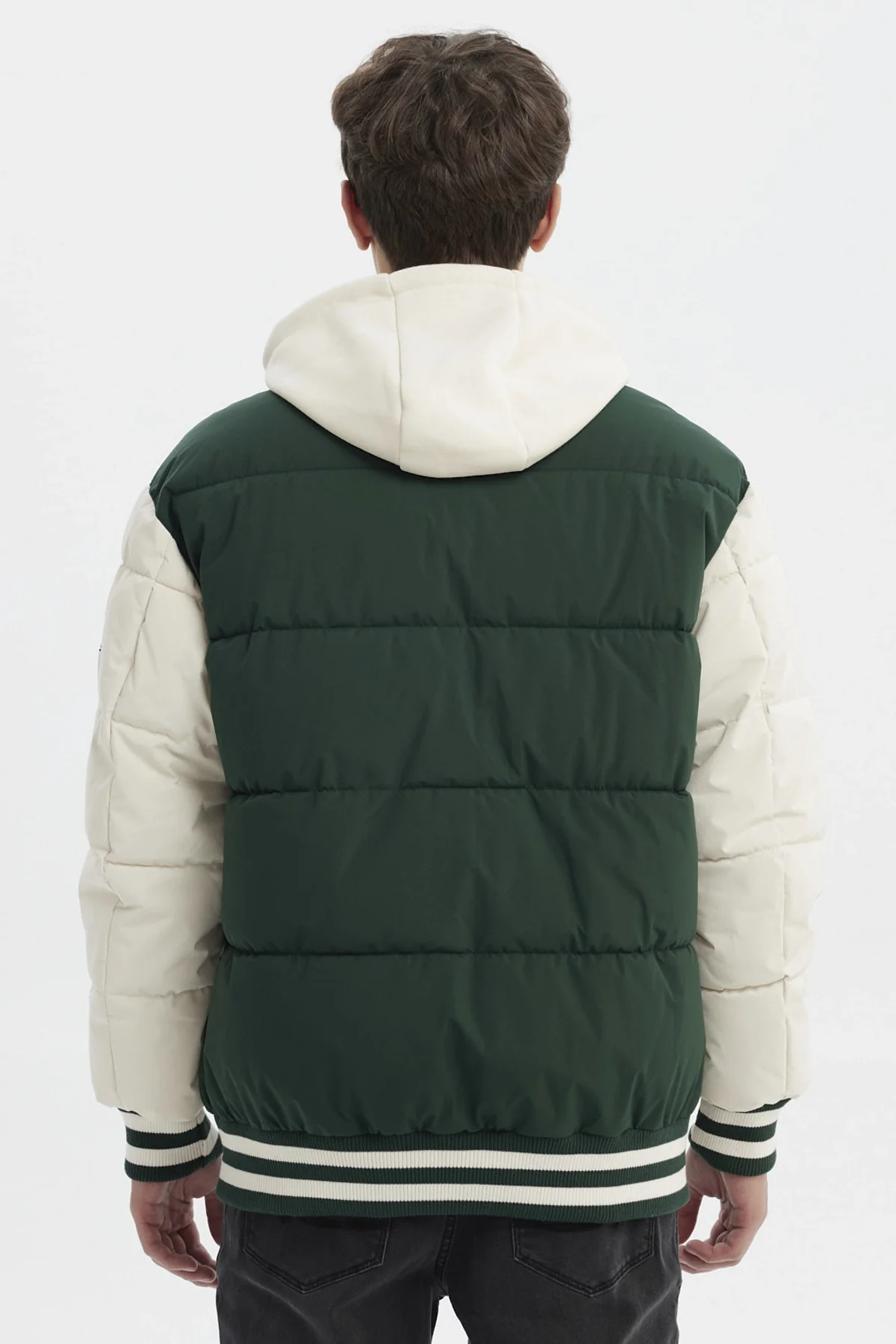 Parka Hombre Slim Verde - Image 3