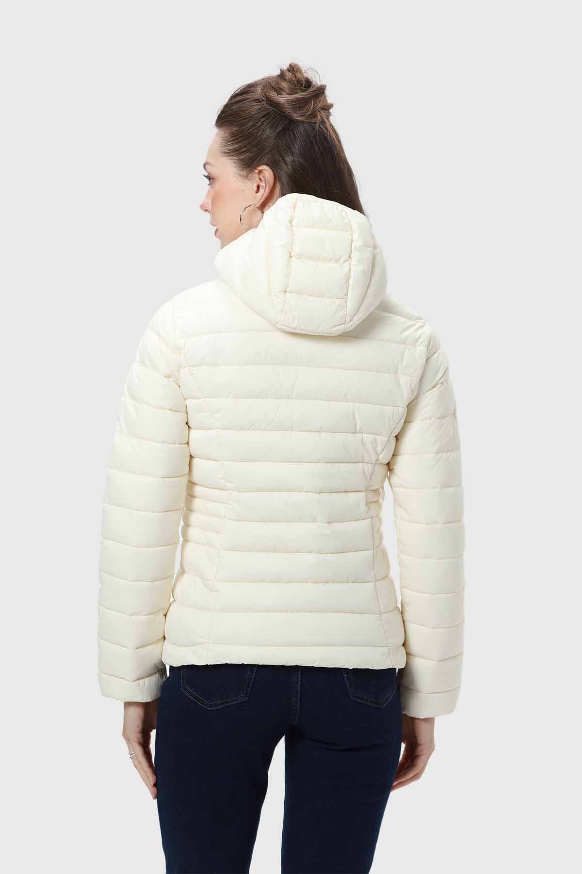 Parka Mujer Corta Plummy Crudo - Image 3