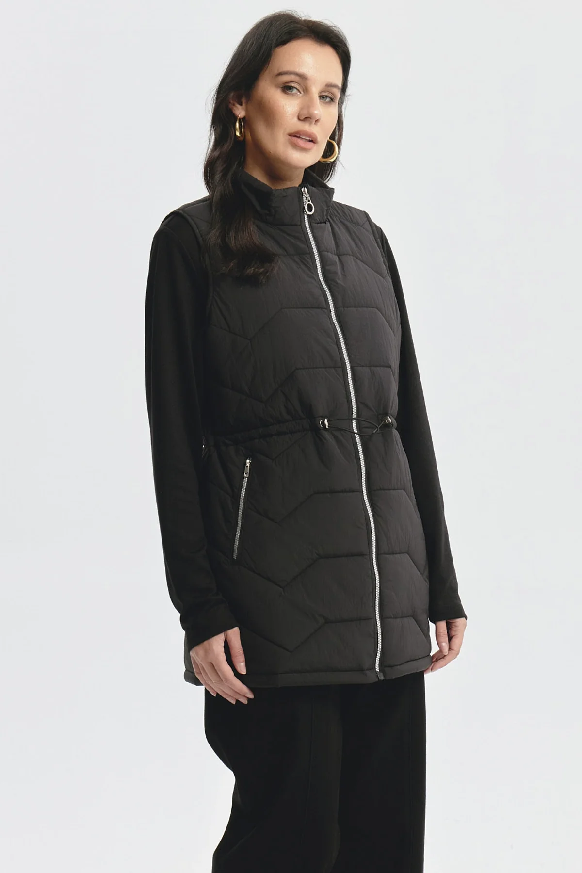 Parka Mujer Lisa Negro - Image 2