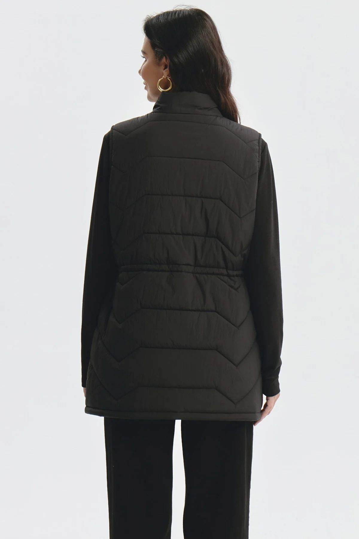 Parka Mujer Lisa Negro - Image 3