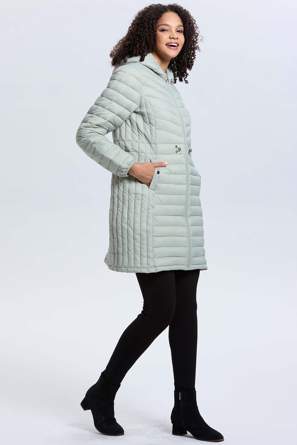 Parka Mujer Modelo Largo Verde - Image 4