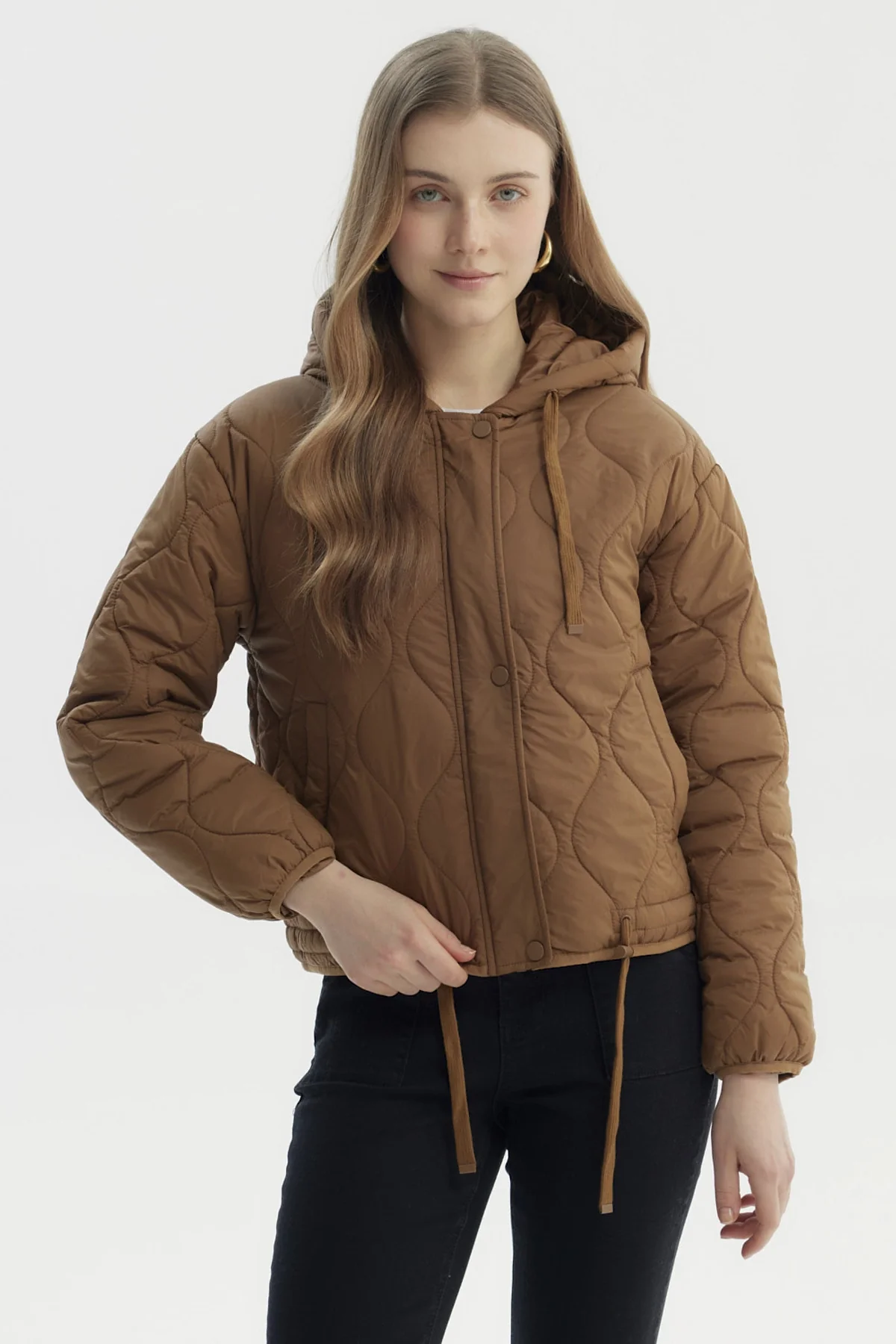 Parka Mujer New Camel Oscuro