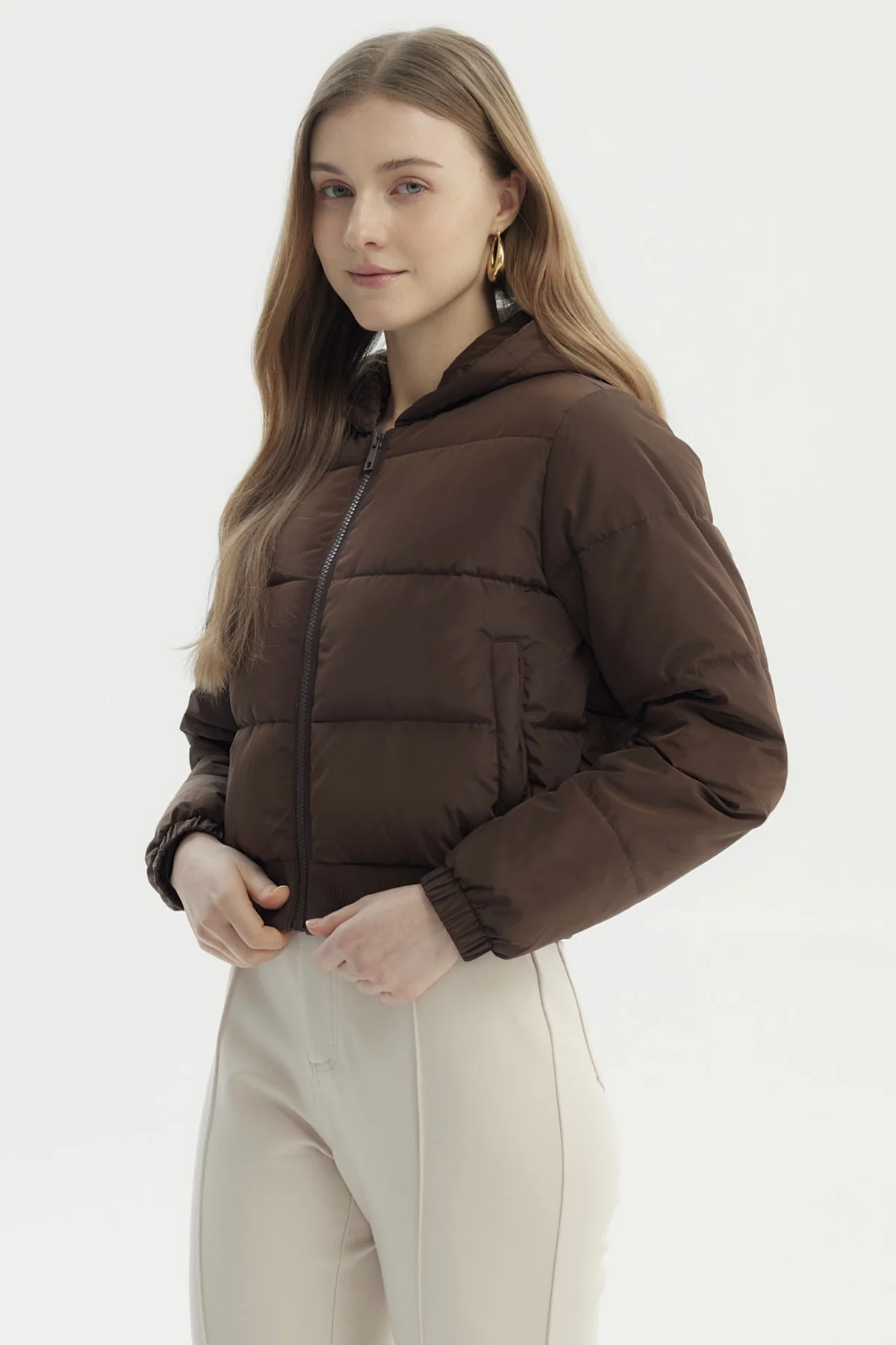Parka Mujer Puffa Chiporro Café - Image 2