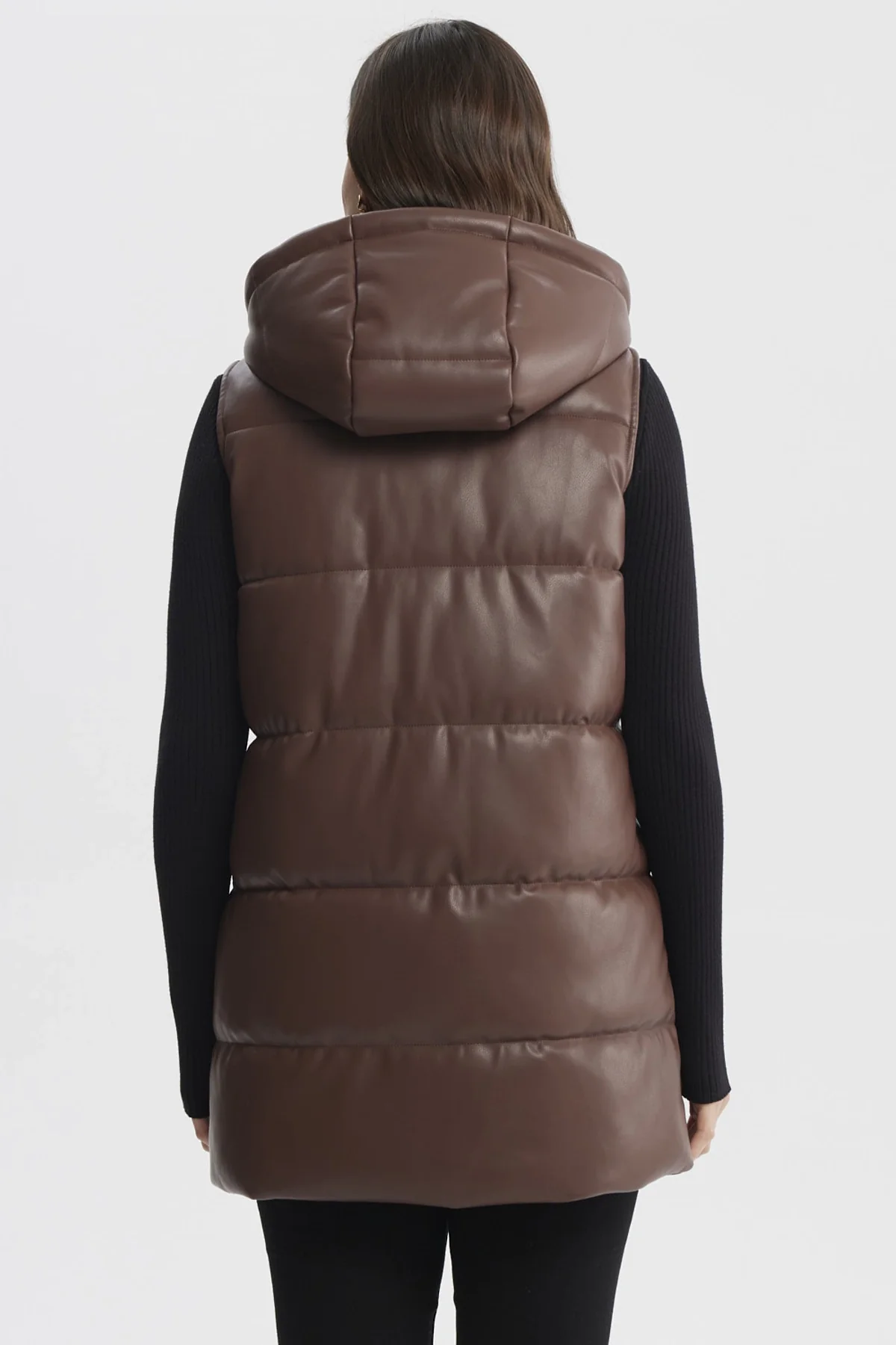Parka Mujer Slim Café Claro - Image 3