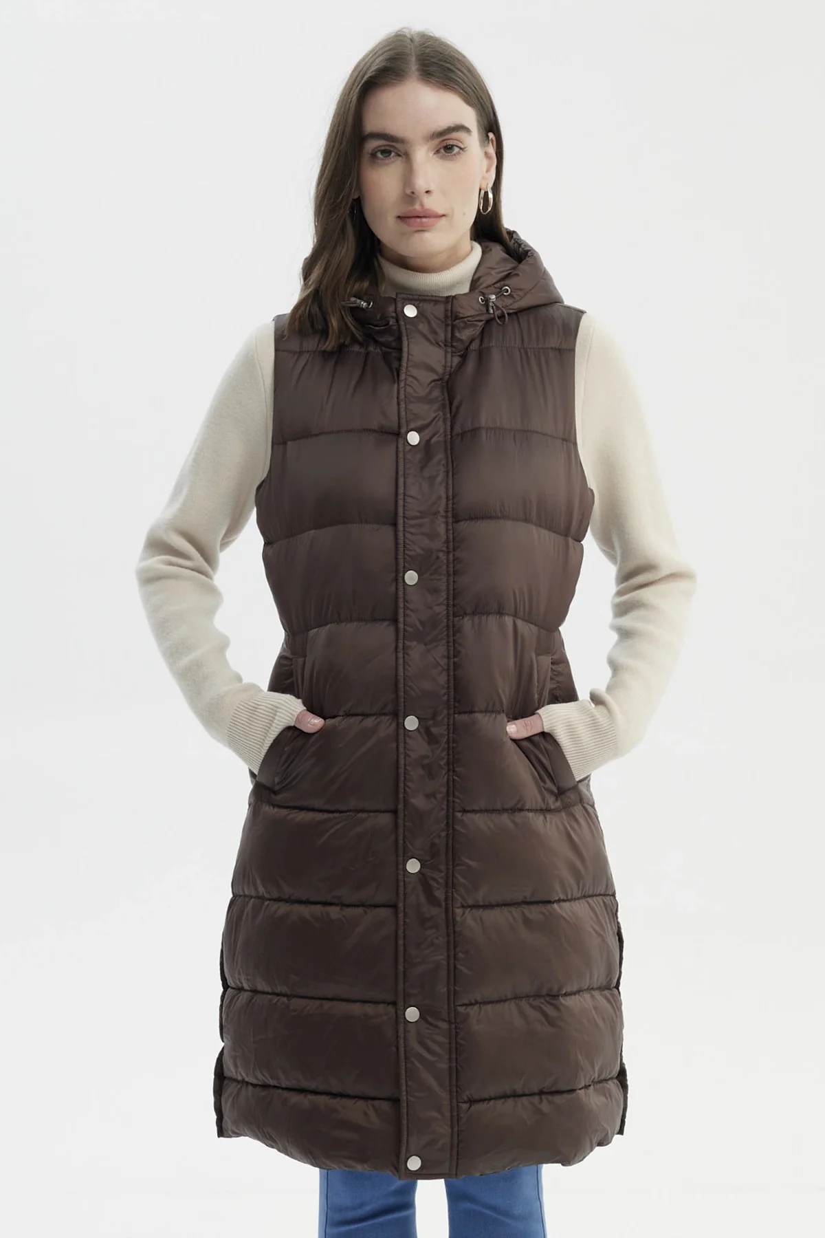 Parka Mujer Slim Chocolate