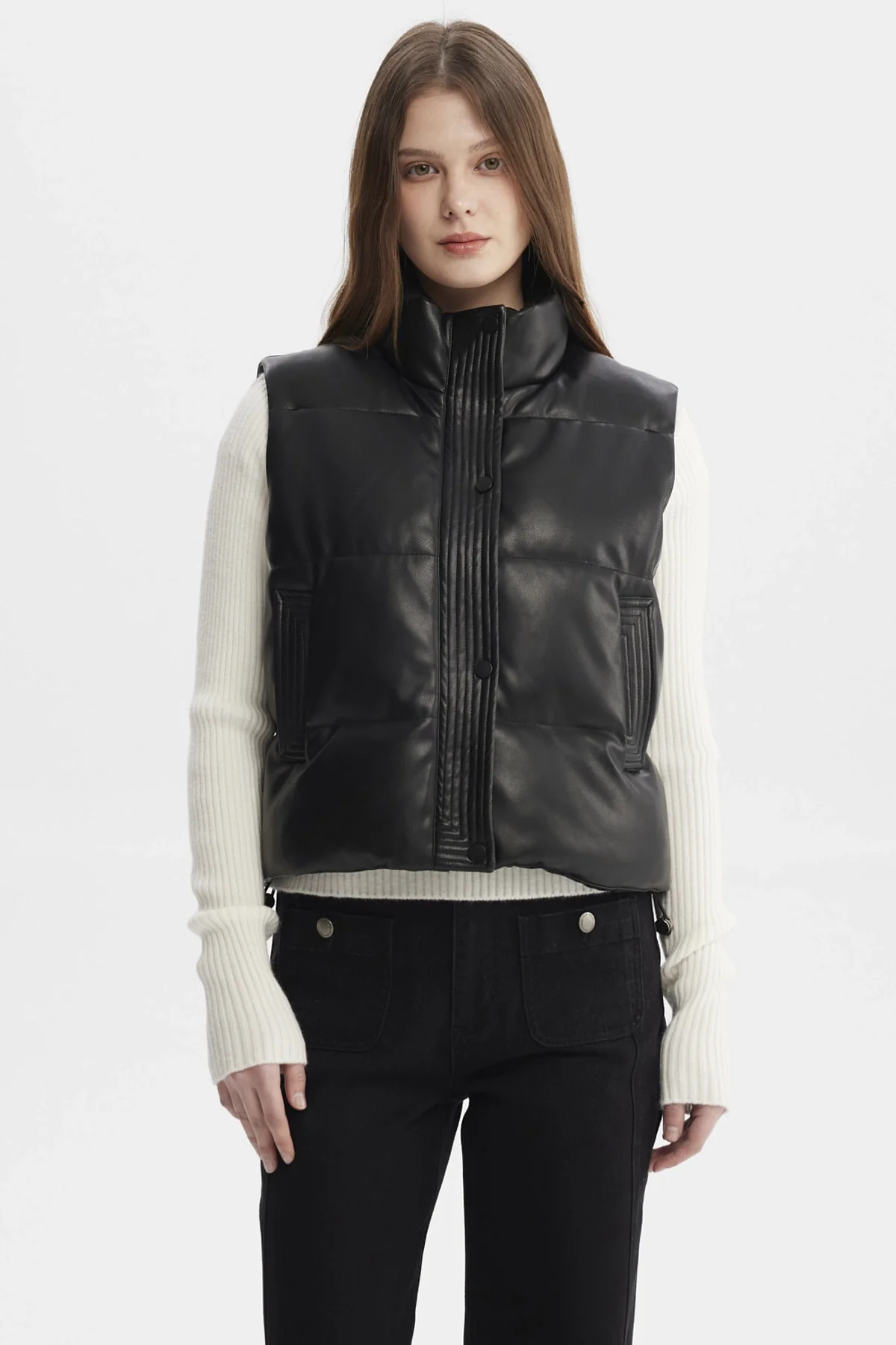 Parka Mujer Slim Negro