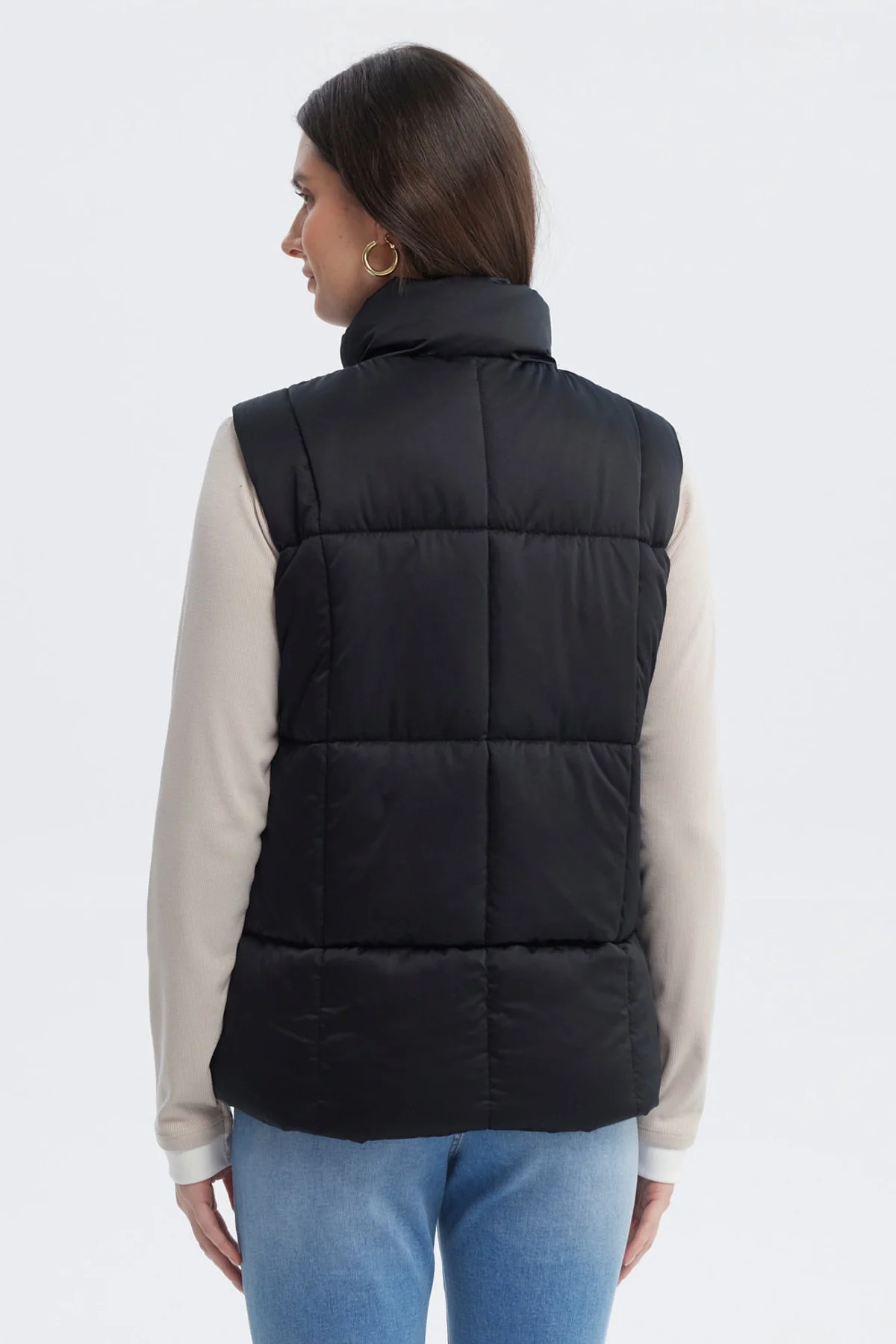 Parka Mujer Slim Negro - Image 3
