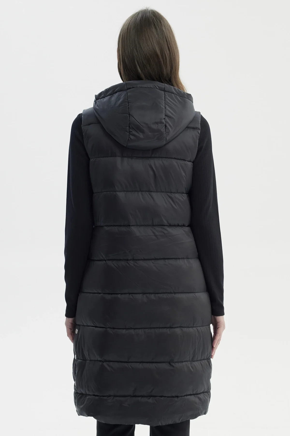 Parka Mujer Slim Negro - Image 3