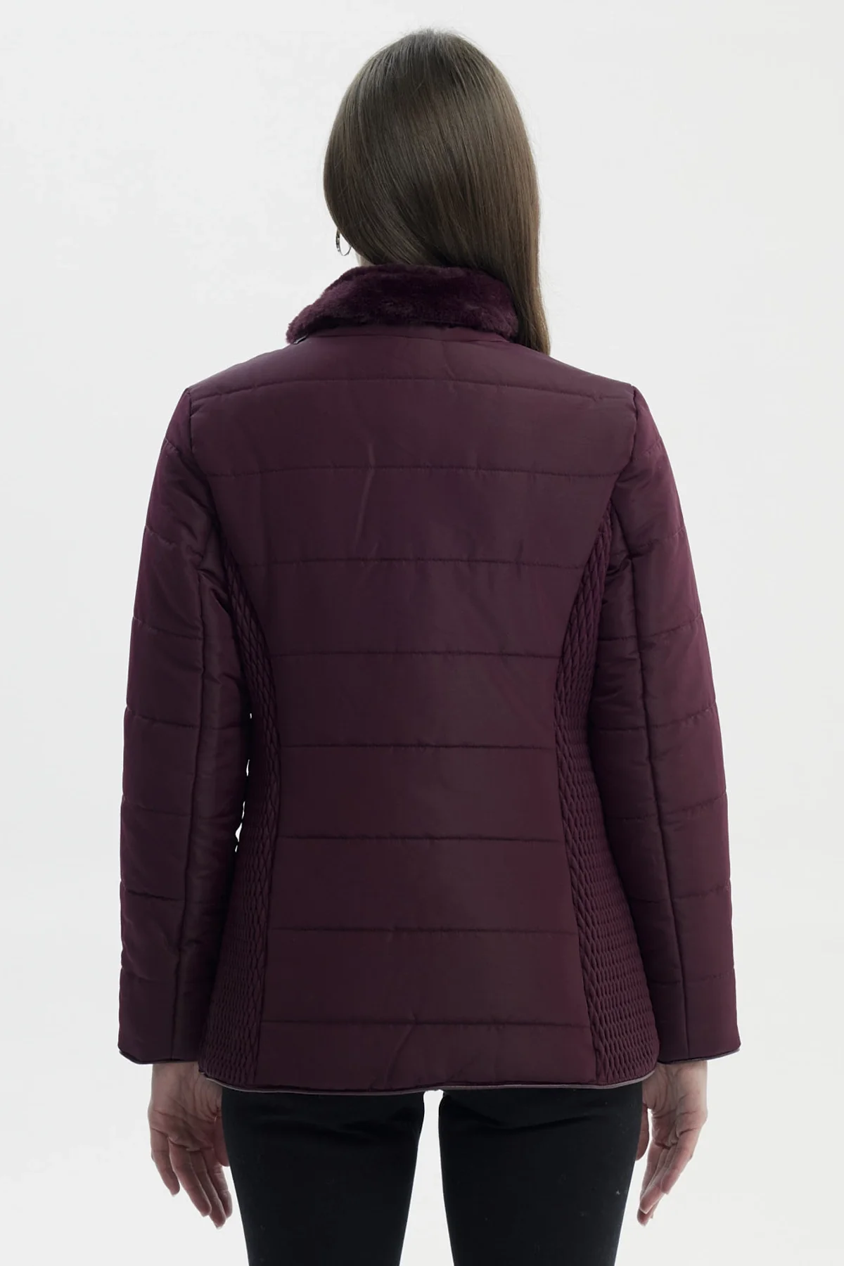 Parka Mujer Slim Rojo - Image 3