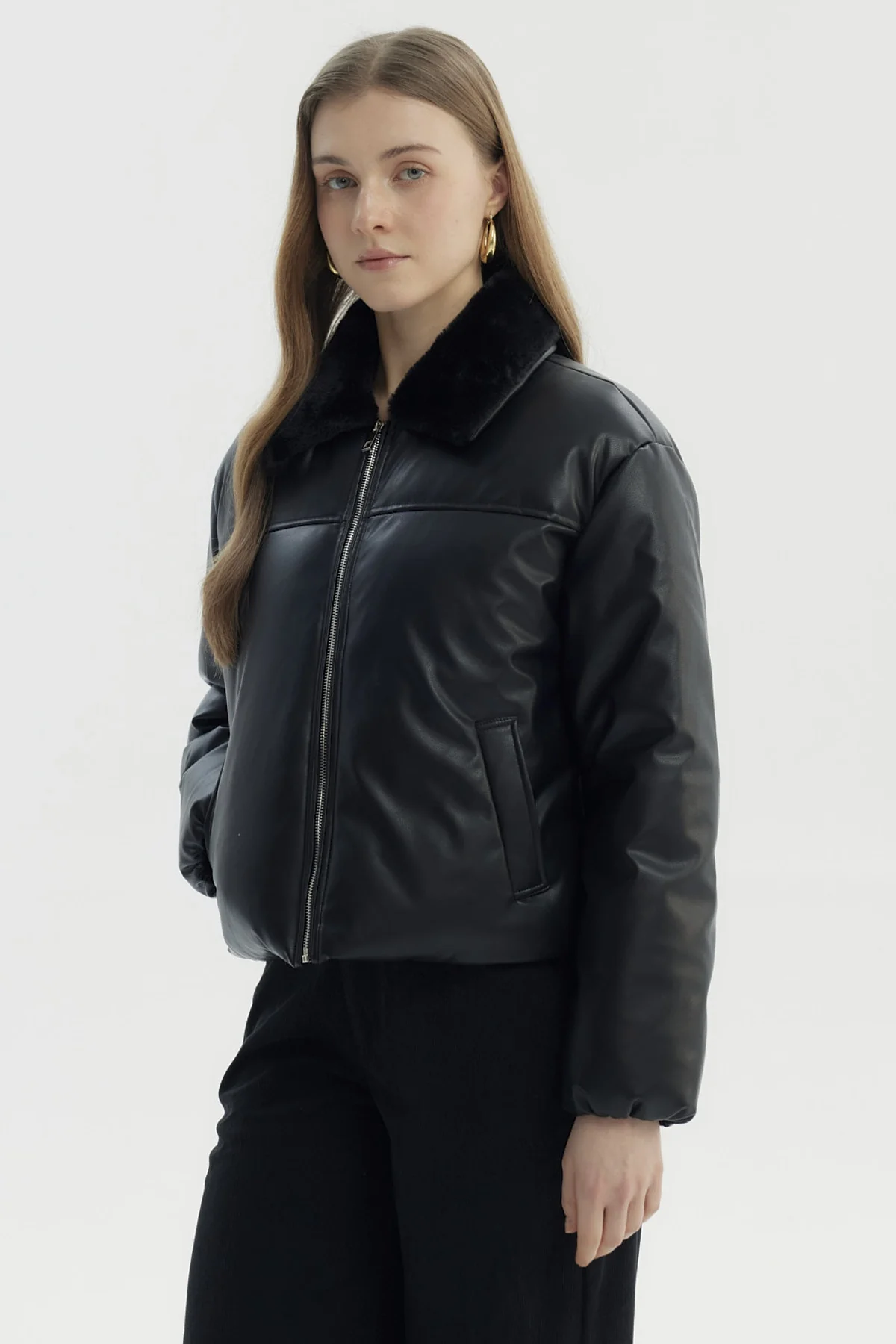 Parka Mujer Wide Acolchado Negro - Image 2