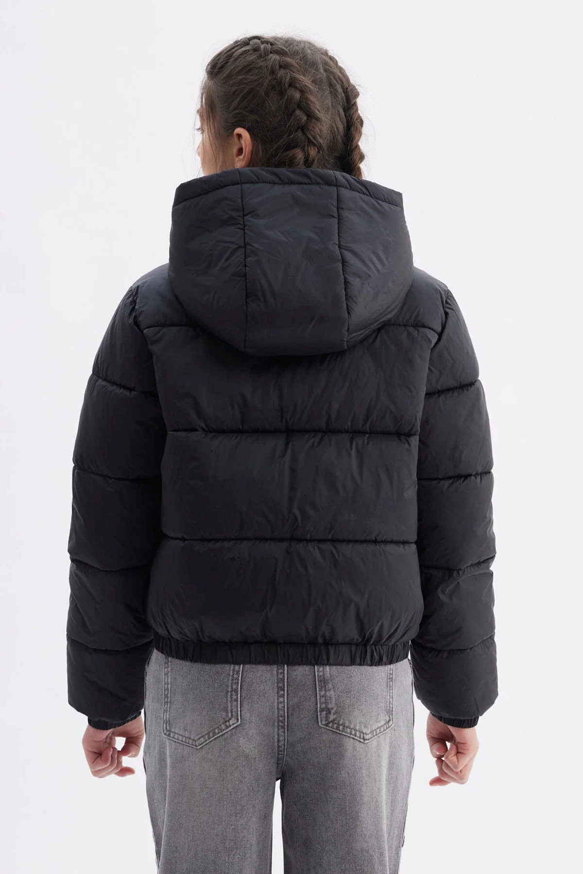 Parka Niña Básica Teen Negro - Image 3