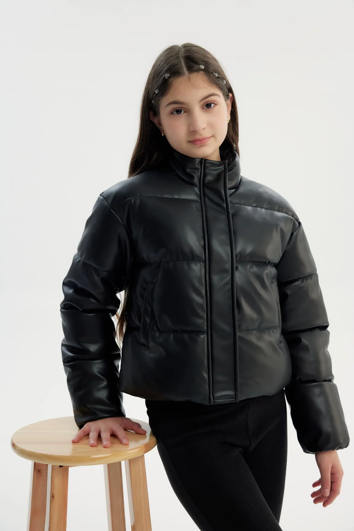 Parka Niña Clásica Negro