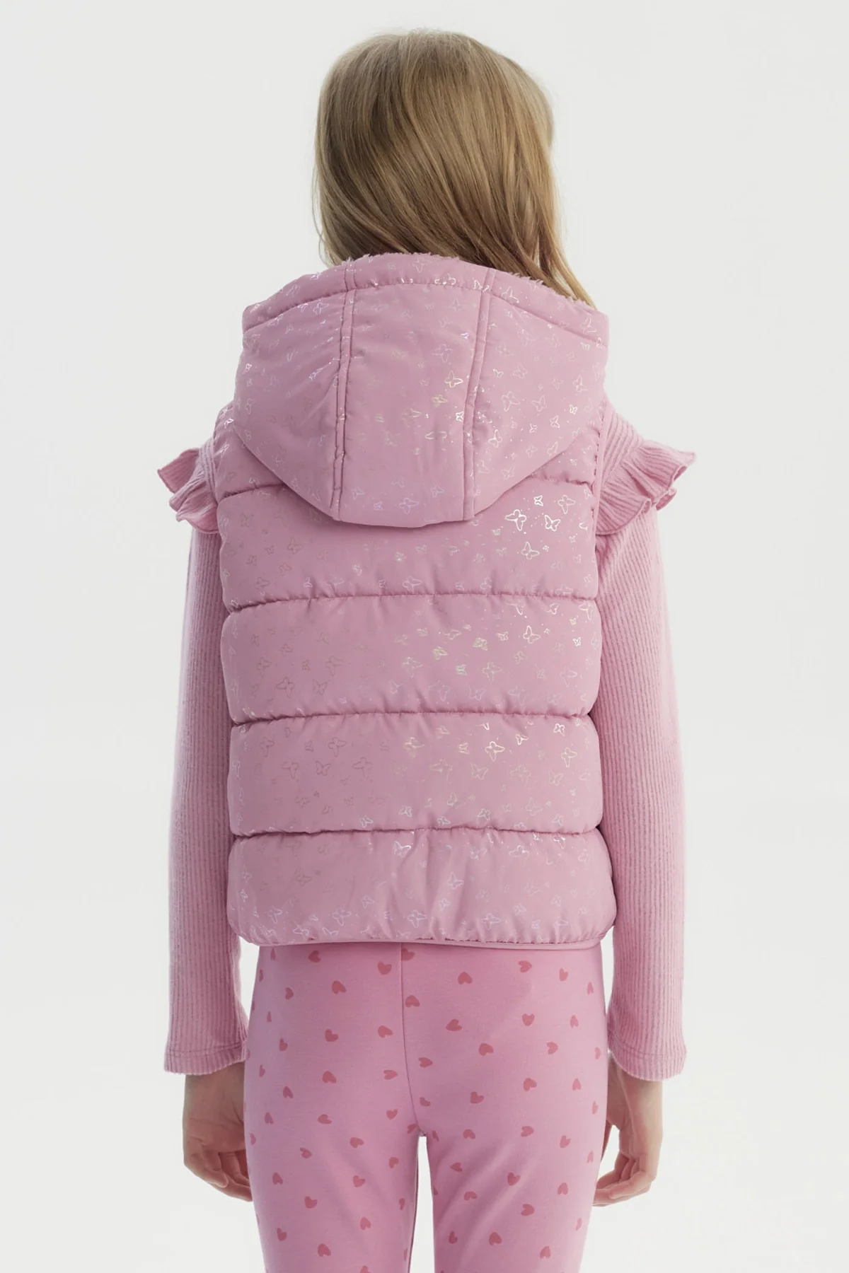 Parka Niña Polar Interior Rosado - Image 3