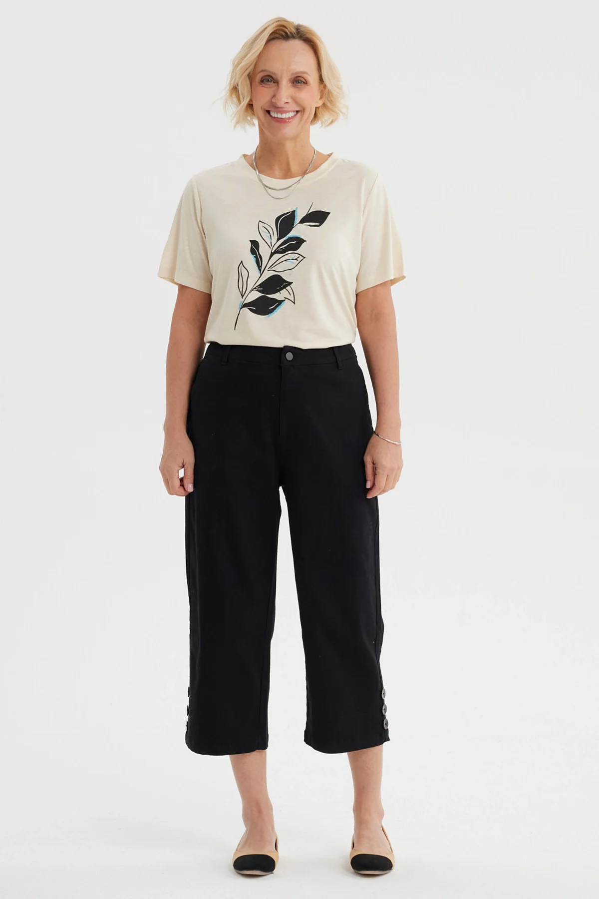 Pescador Mujer Detalle Pretina Negro - Image 4