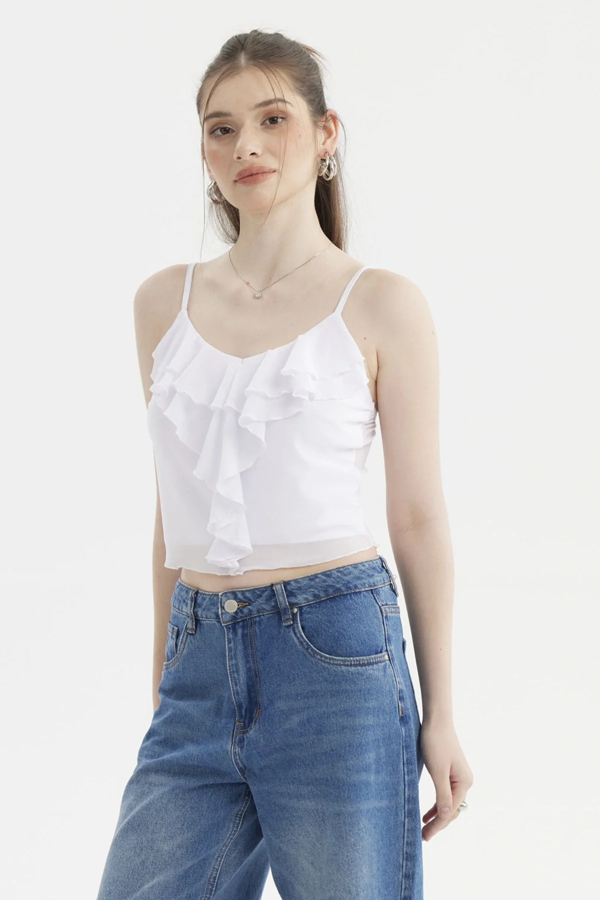 Peto Mujer Boho Vuelo Blanco - Image 2