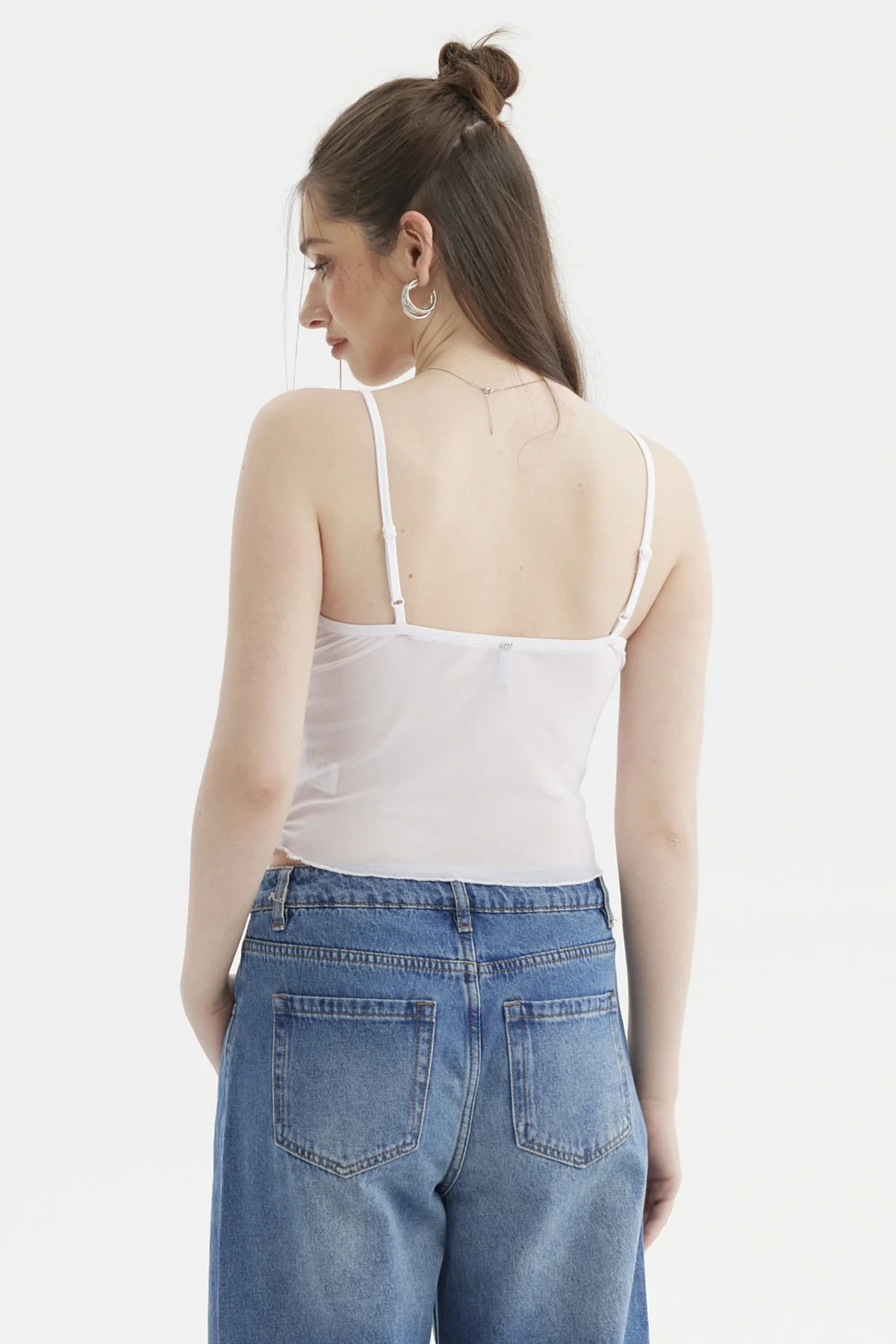 Peto Mujer Boho Vuelo Blanco - Image 3