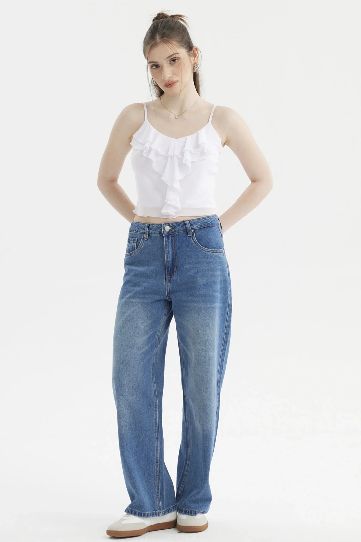 Peto Mujer Boho Vuelo Blanco - Image 4