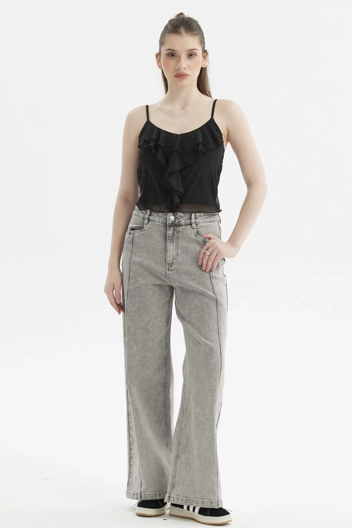 Peto Mujer Boho Vuelo Negro - Image 4