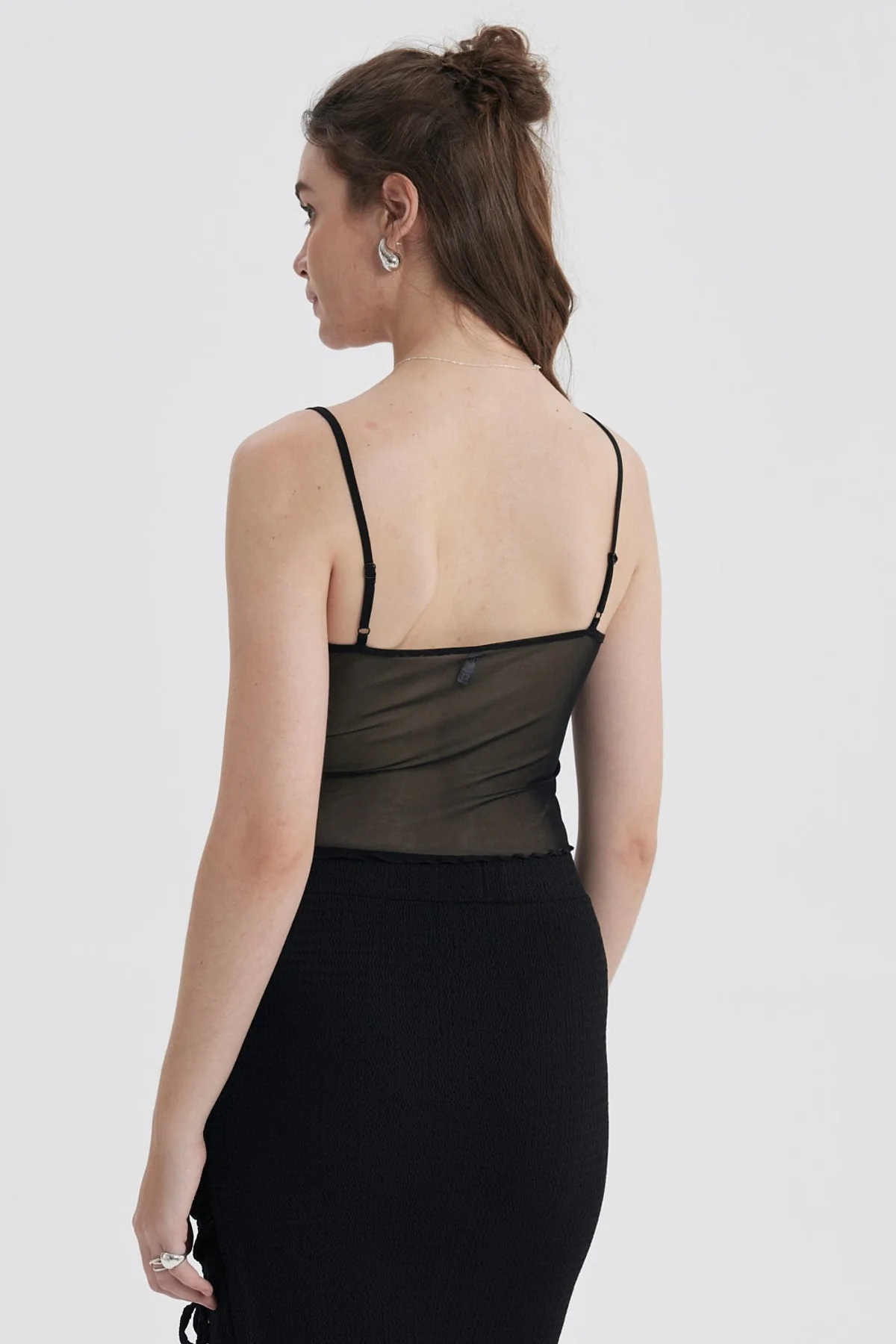 Peto Mujer Mesh Vuelos Negro - Image 3