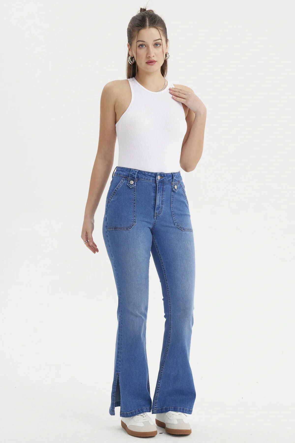 Peto Mujer Musculosa Blanco - Image 4