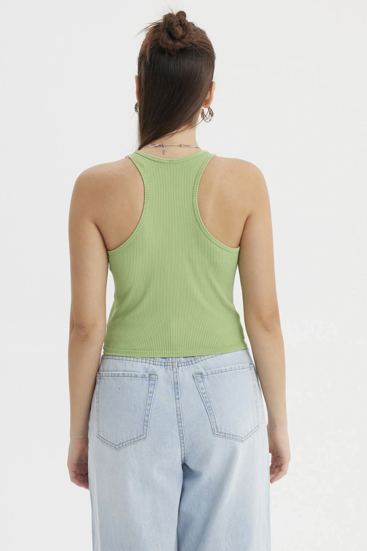 Peto Mujer Musculosa Verde Claro - Image 3
