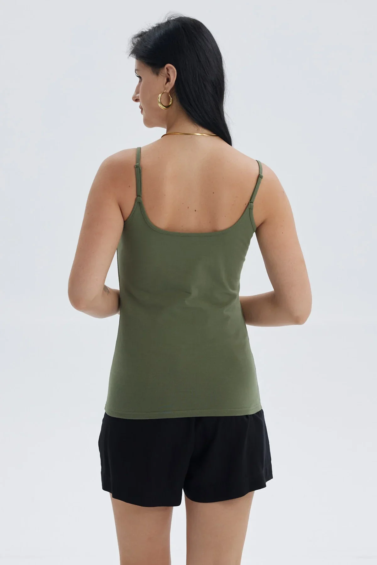 Peto Mujer Pabilo Algodón Verde Musgo - Image 3