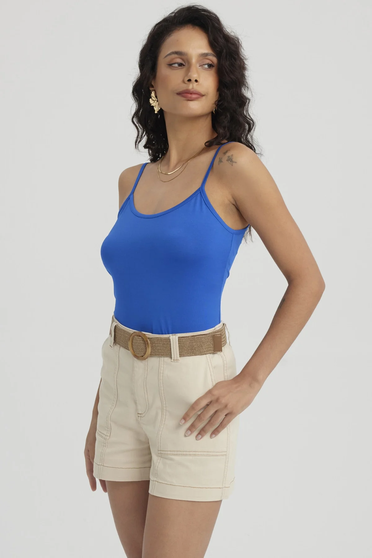 Peto Mujer Pabilo Básico Liso Azulino - Image 3