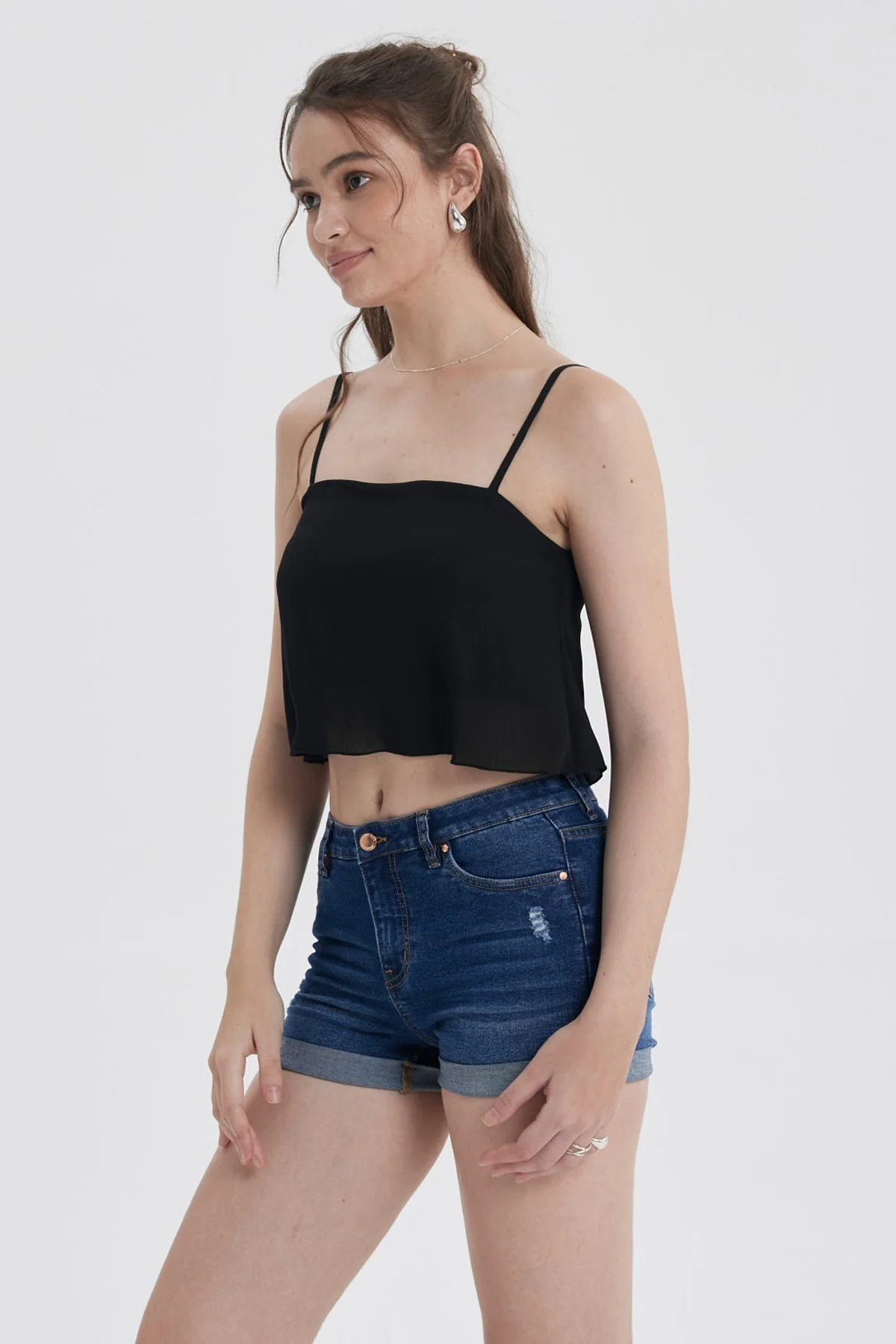 Peto Mujer Pabilo Bicapa Negro - Image 2