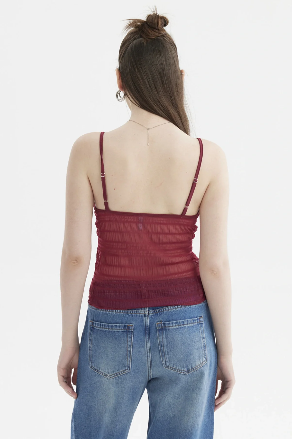 Peto Mujer Pabilo Lazo Escote Rojo - Image 3