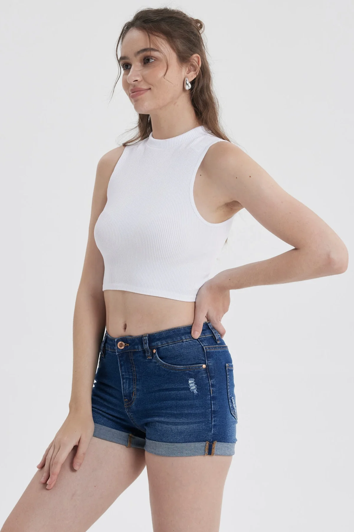 Peto Mujer Sin Costura Blanco - Image 2